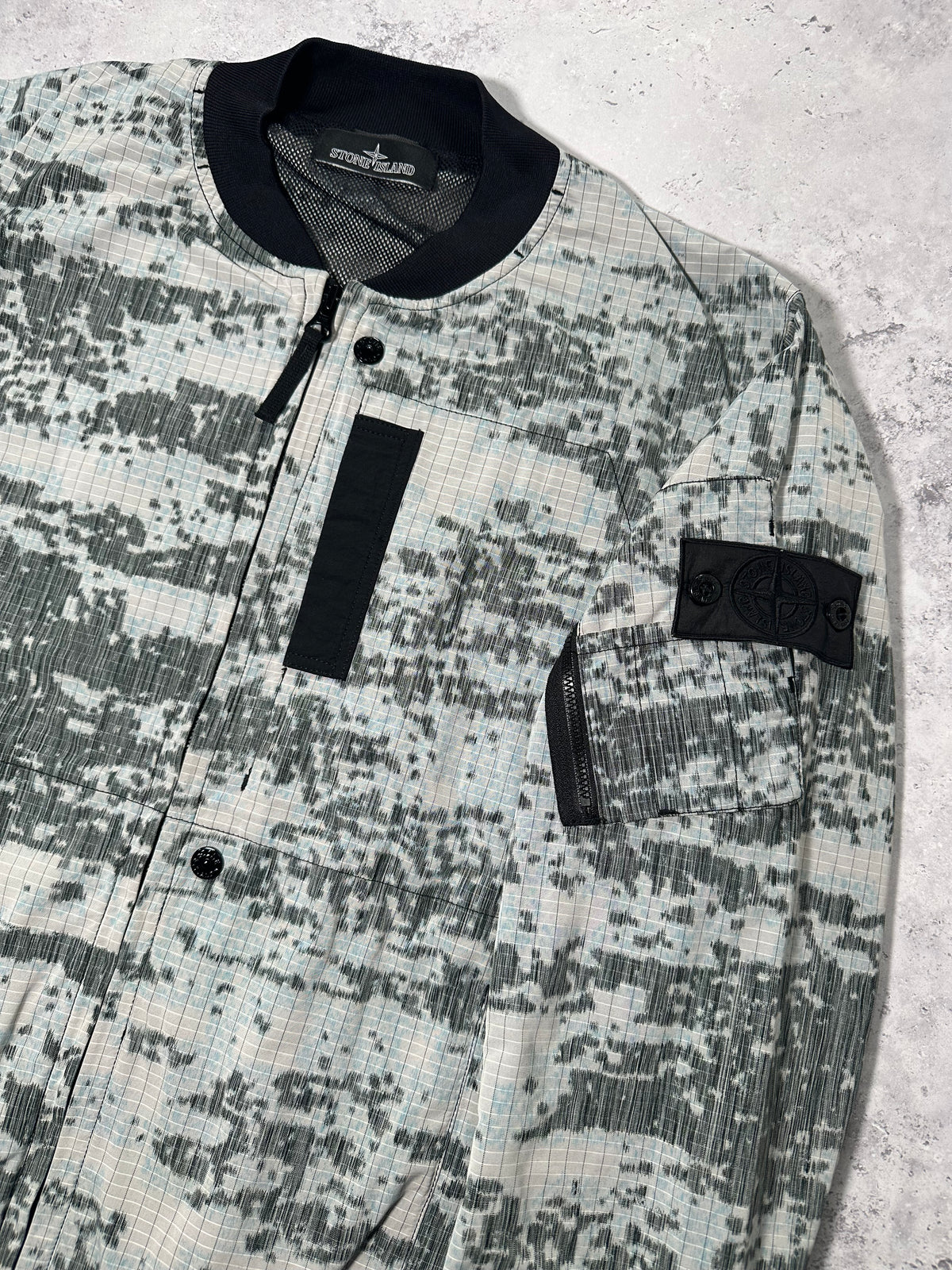 Stone Island Shadow Project 2019 DPM Chiné Bomber Jacket (M)