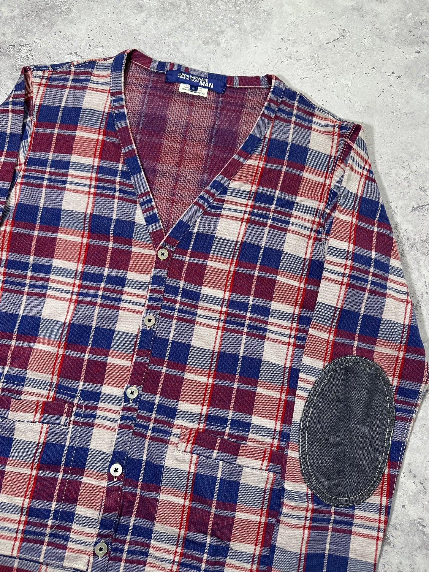 Junya Watanabe MAN Comme des Garçons 2012 Plaid Cardigan (S)