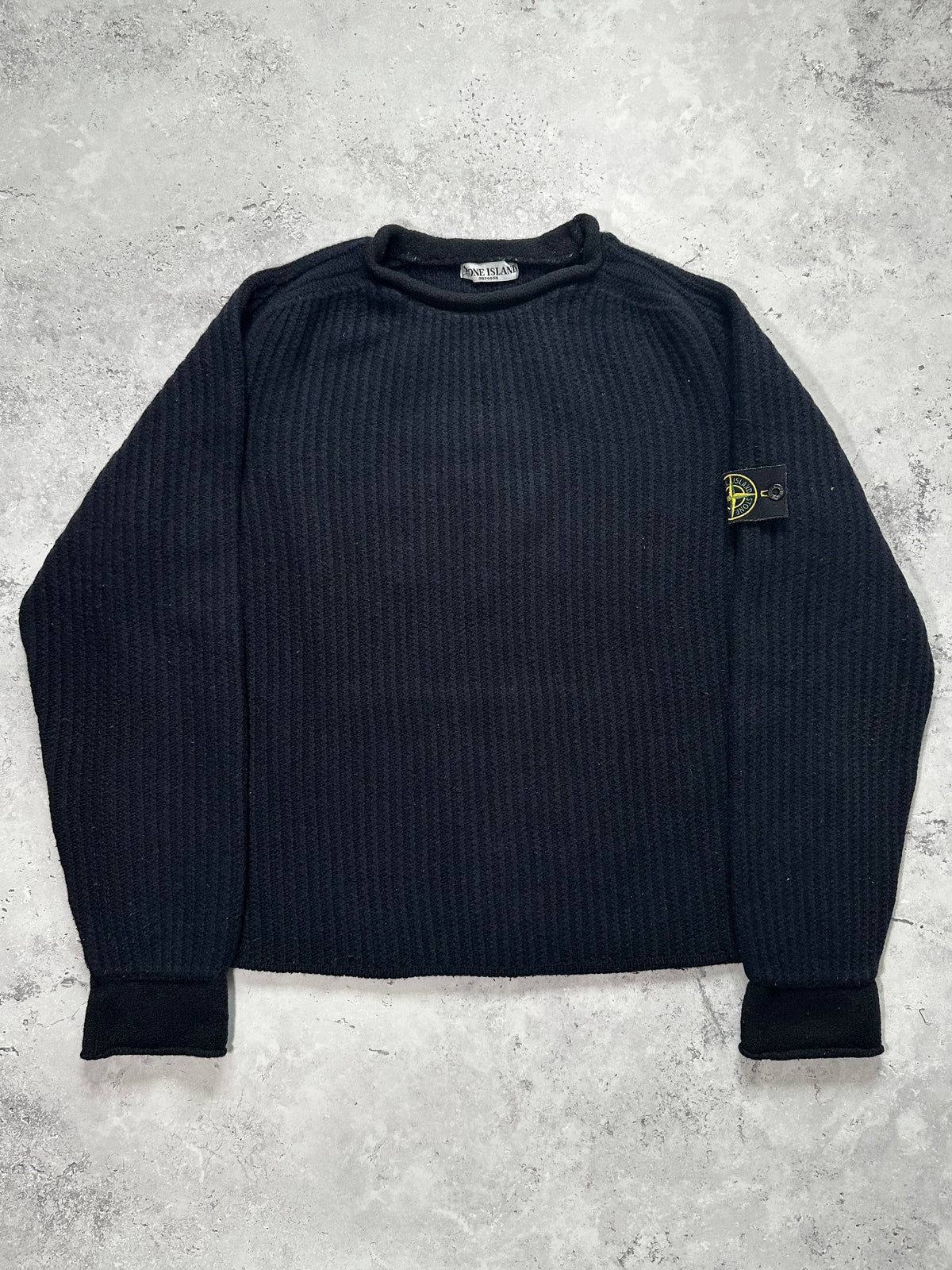 Stone Island 2006 Ribbed Wool Nylon Jumper by Paul Harvey (XXL)