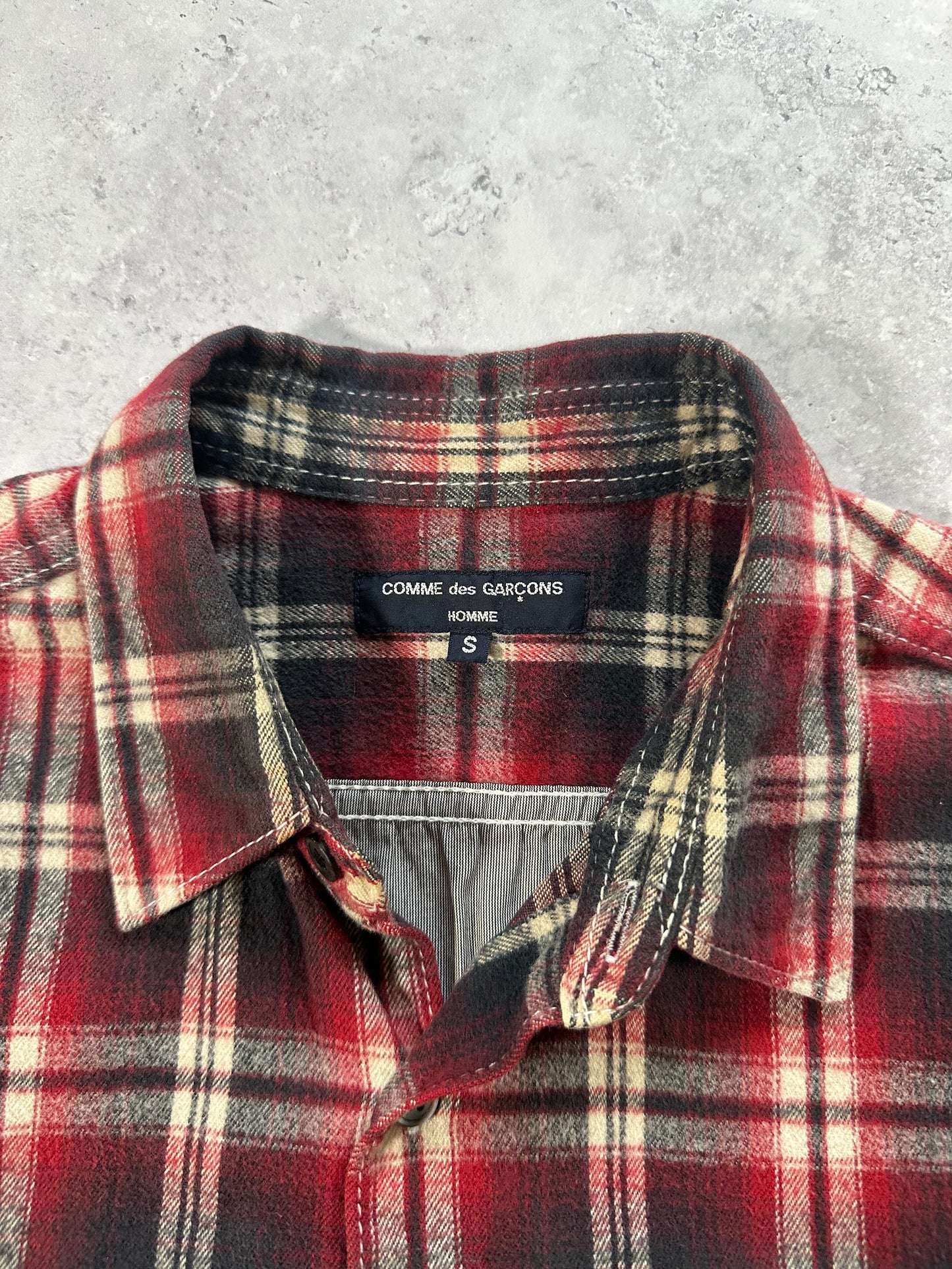 Comme des Garçons Homme AD2011 Plaid Longsleeve Shirt (S-M)