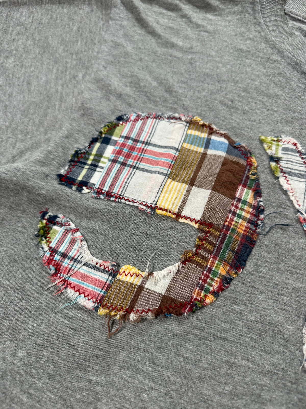 eYe Junya Watanabe MAN Comme des Garçons 2014-15 Plaid Distressed Spellout Tshirt (M)