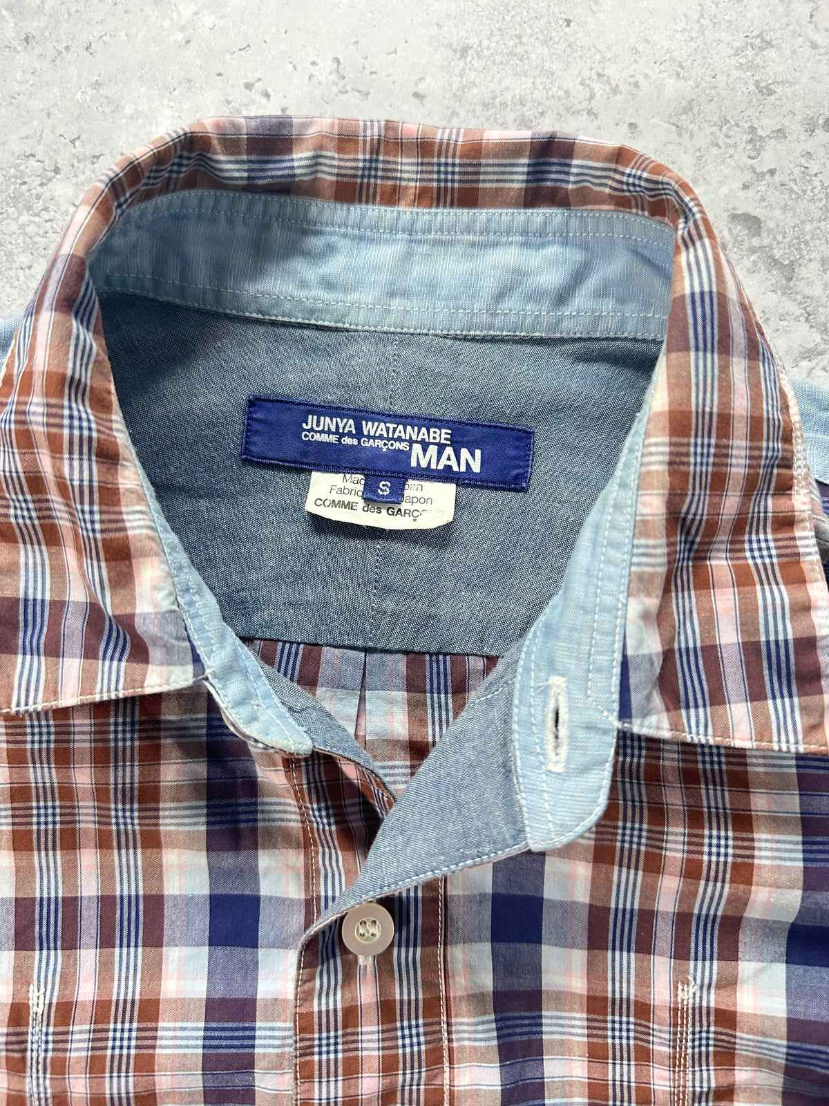 Junya Watanabe MAN Comme Des Garçons AD2012 Plaid Longsleeve Shirt (S)