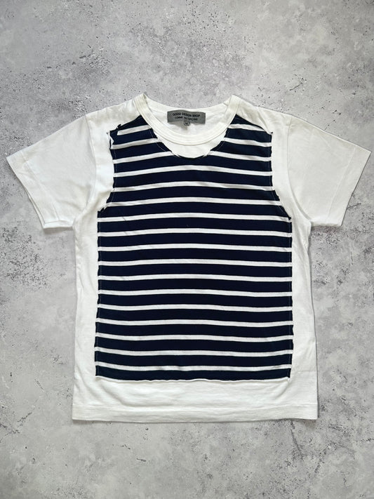 Comme des Garçons Good Design Shop AD2016 Reconstructed Striped Tshirt (S)