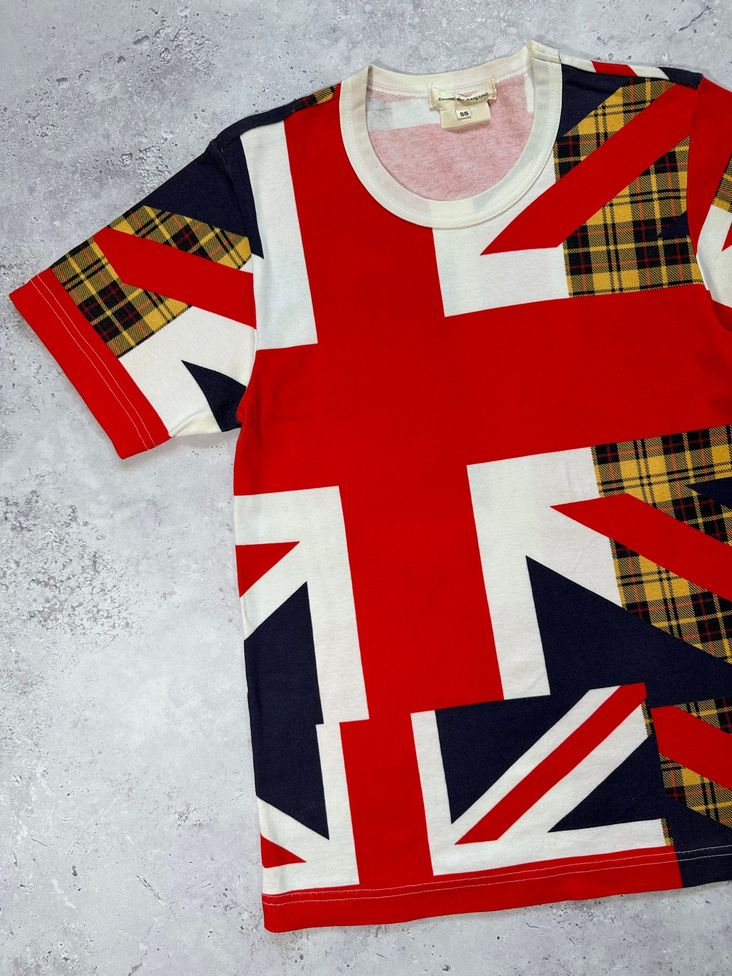 Comme Des Garçons 2005 Union Jack Plaid T-shirt