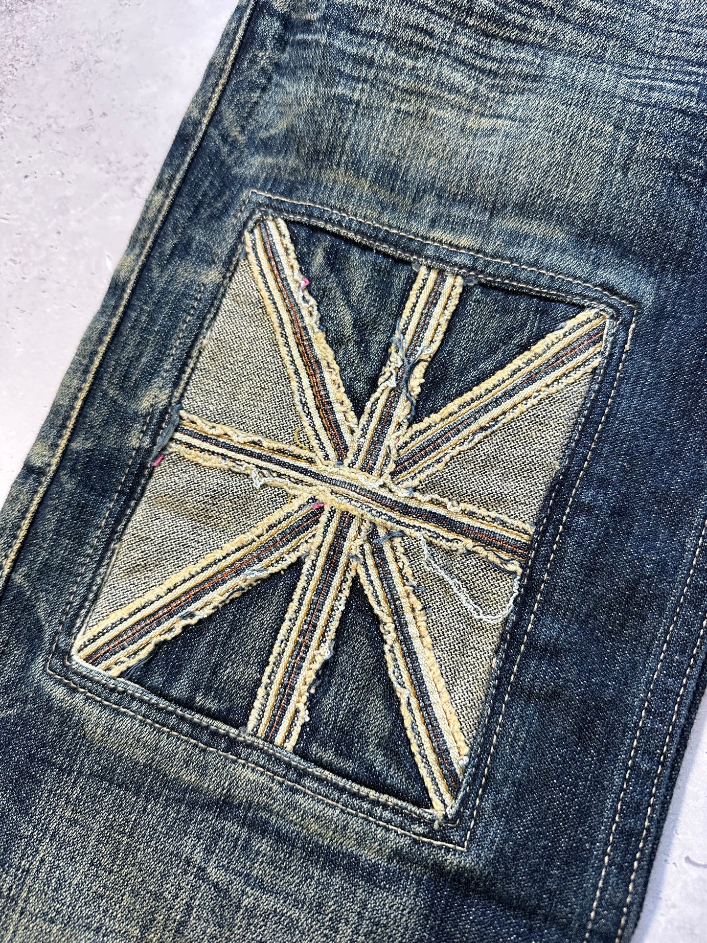 Jeans De Art Baggy Union Jack Bootcut Jeans (29 x 33)