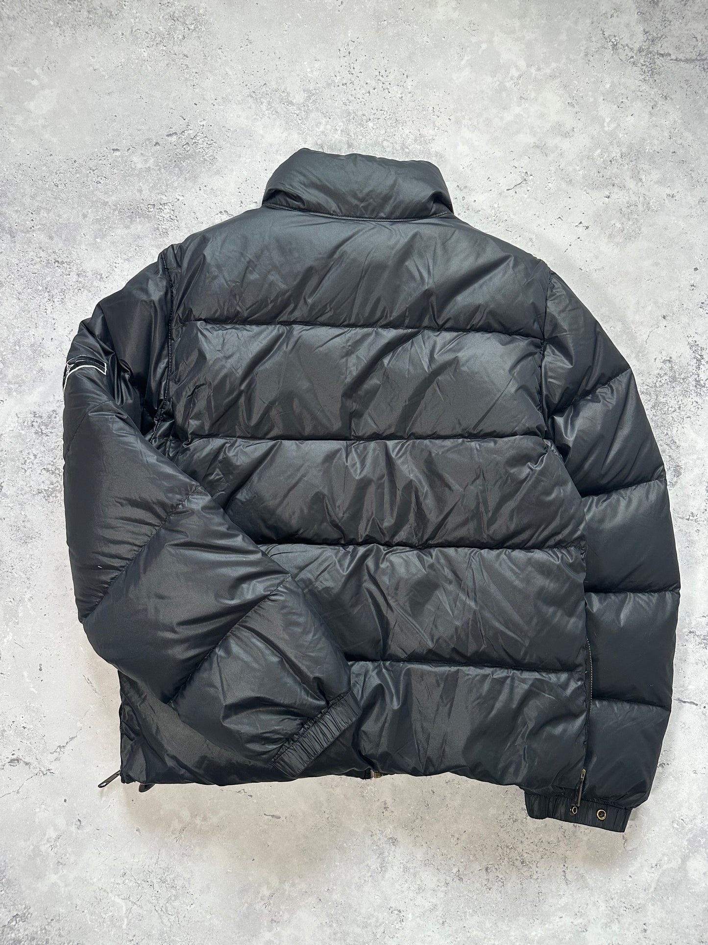 Stone Island AW2007 Asymmetrical Zip Goose Down Puffer Jacket (S)