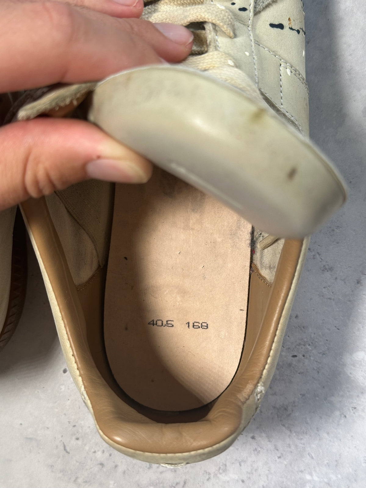 Maison Margiela 2019 Paint Splatter GAT Low Sneakers