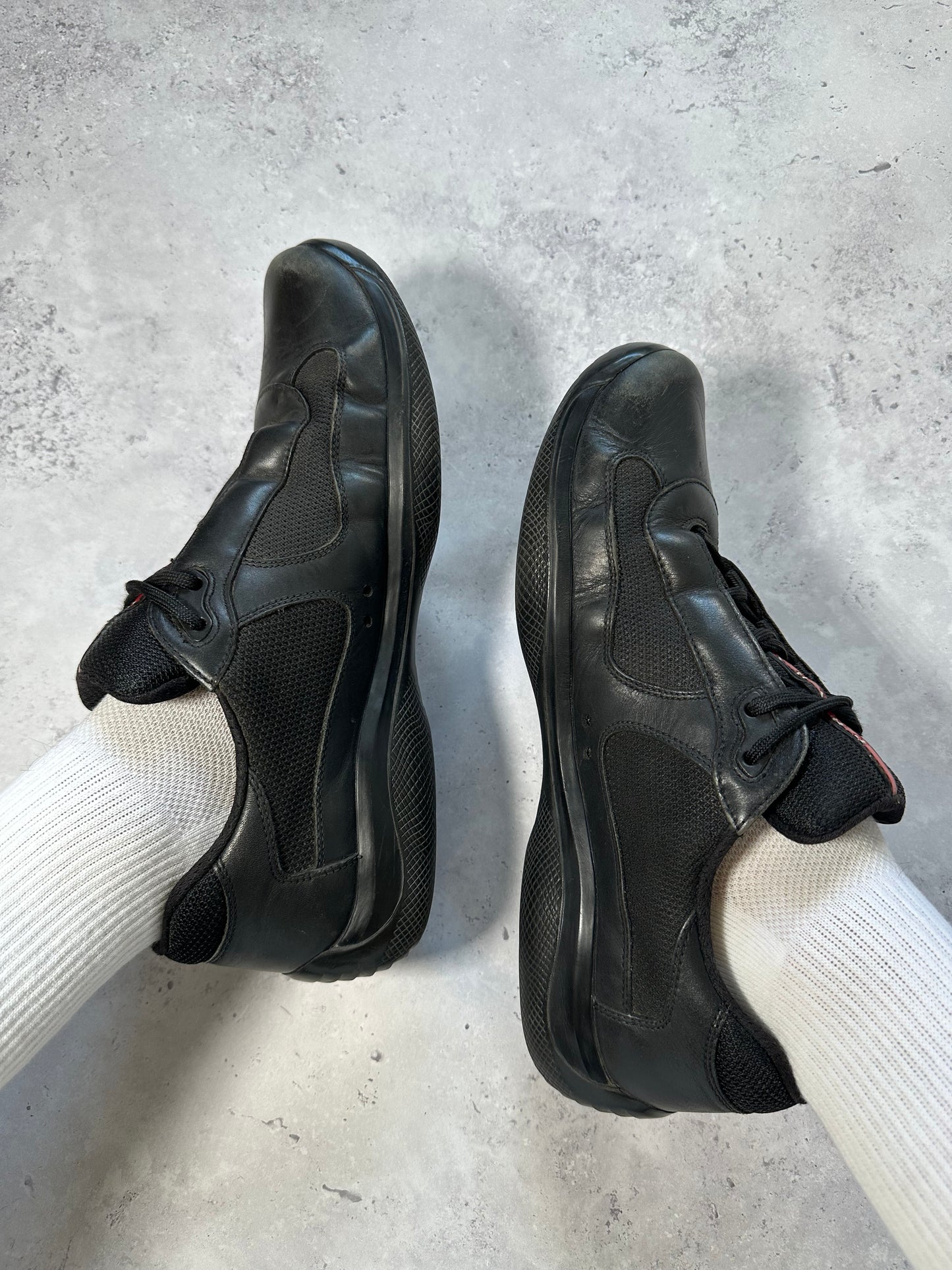 Prada Linea Rossa America’s Cup Sneakers in Black (UK10.5 / US11.5 / 29cm/ EU45)