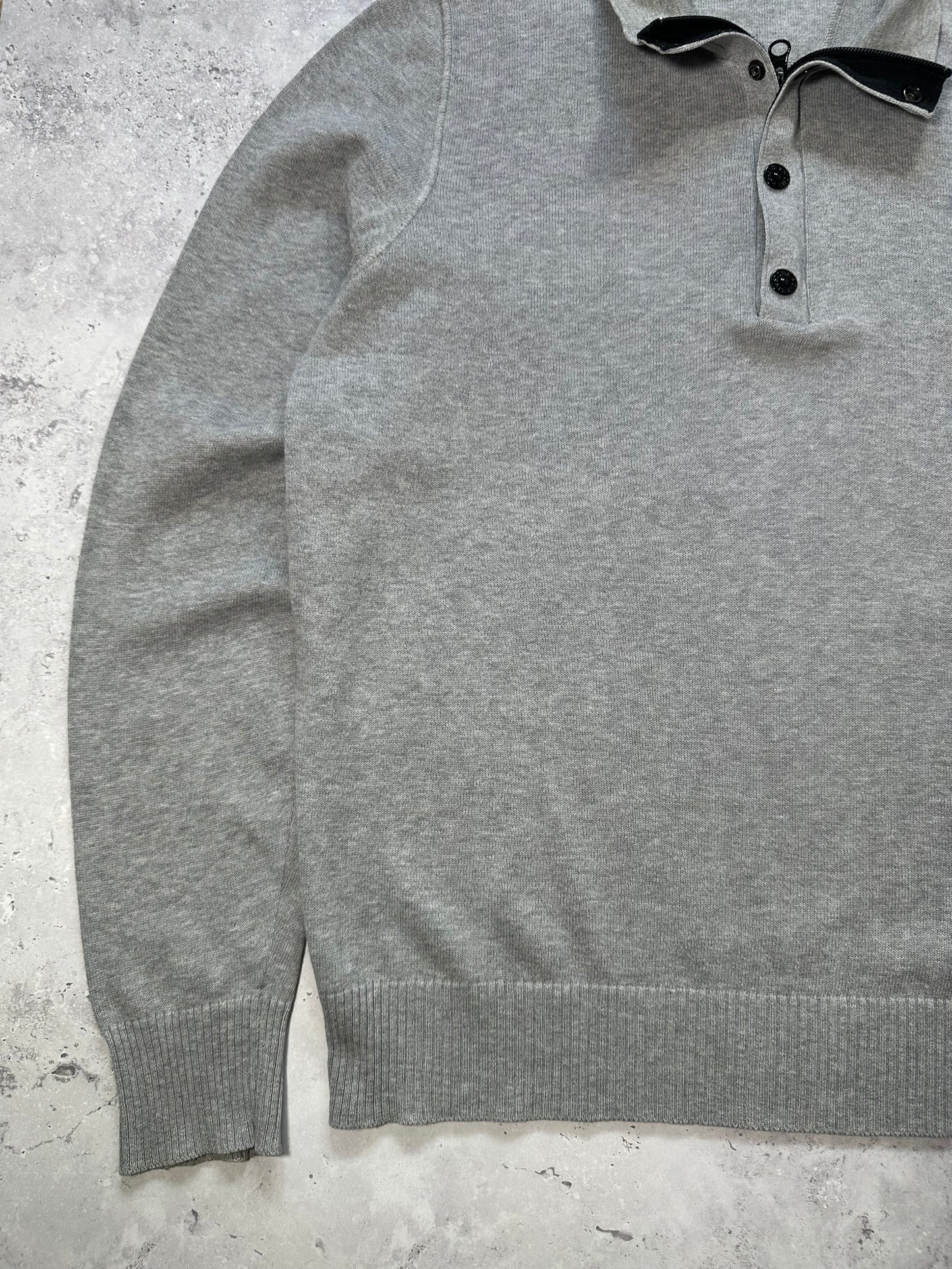 Stone Island SS2018 Quarter Zip Sweatshirt Jumper