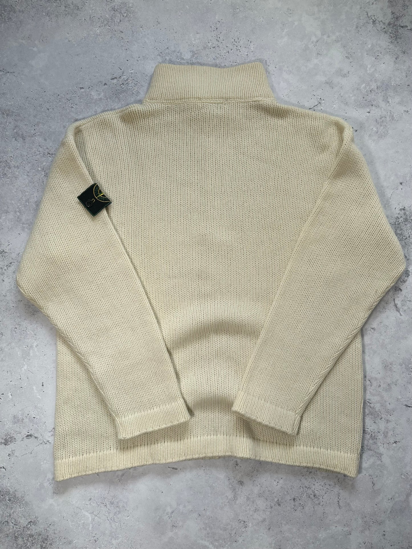 Stone Island 1995 Wool High Neck Sweatshirt Jumper