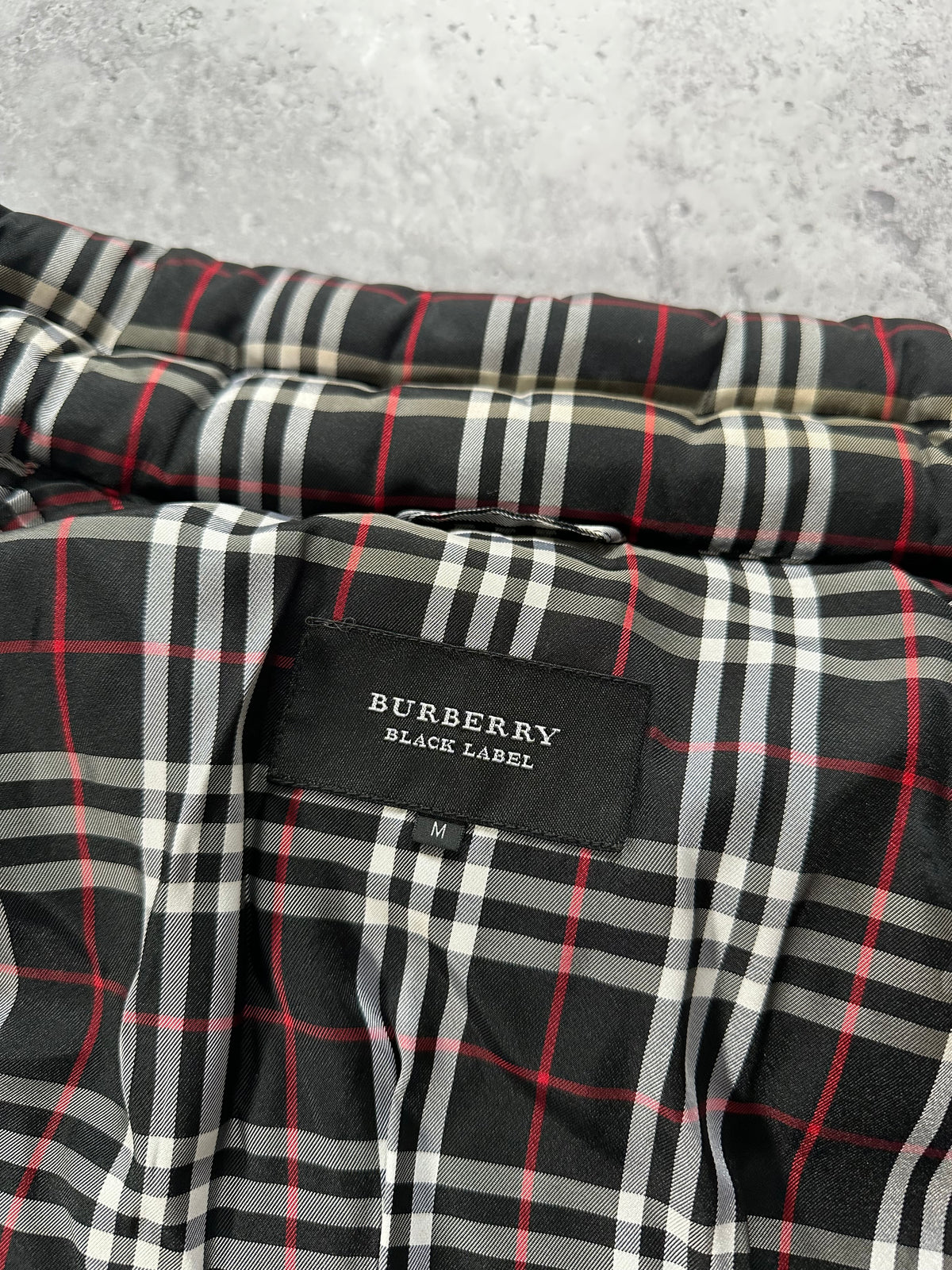 Burberry Black Label 2007 Fur Hood Down Puffer Jacket (M)