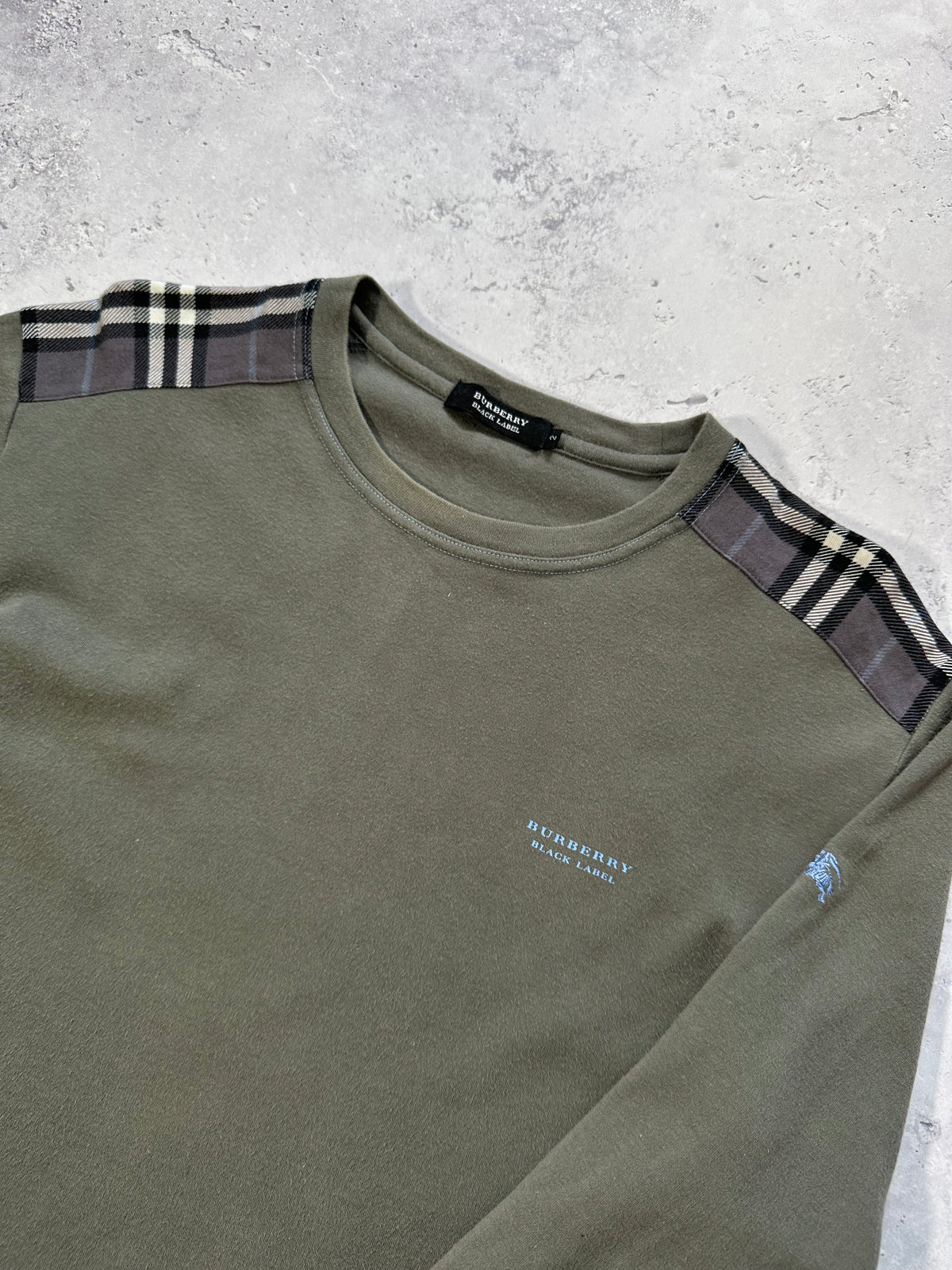 Burberry Black Label 2008 Shoulder Check Longsleeve Tshirt (S)