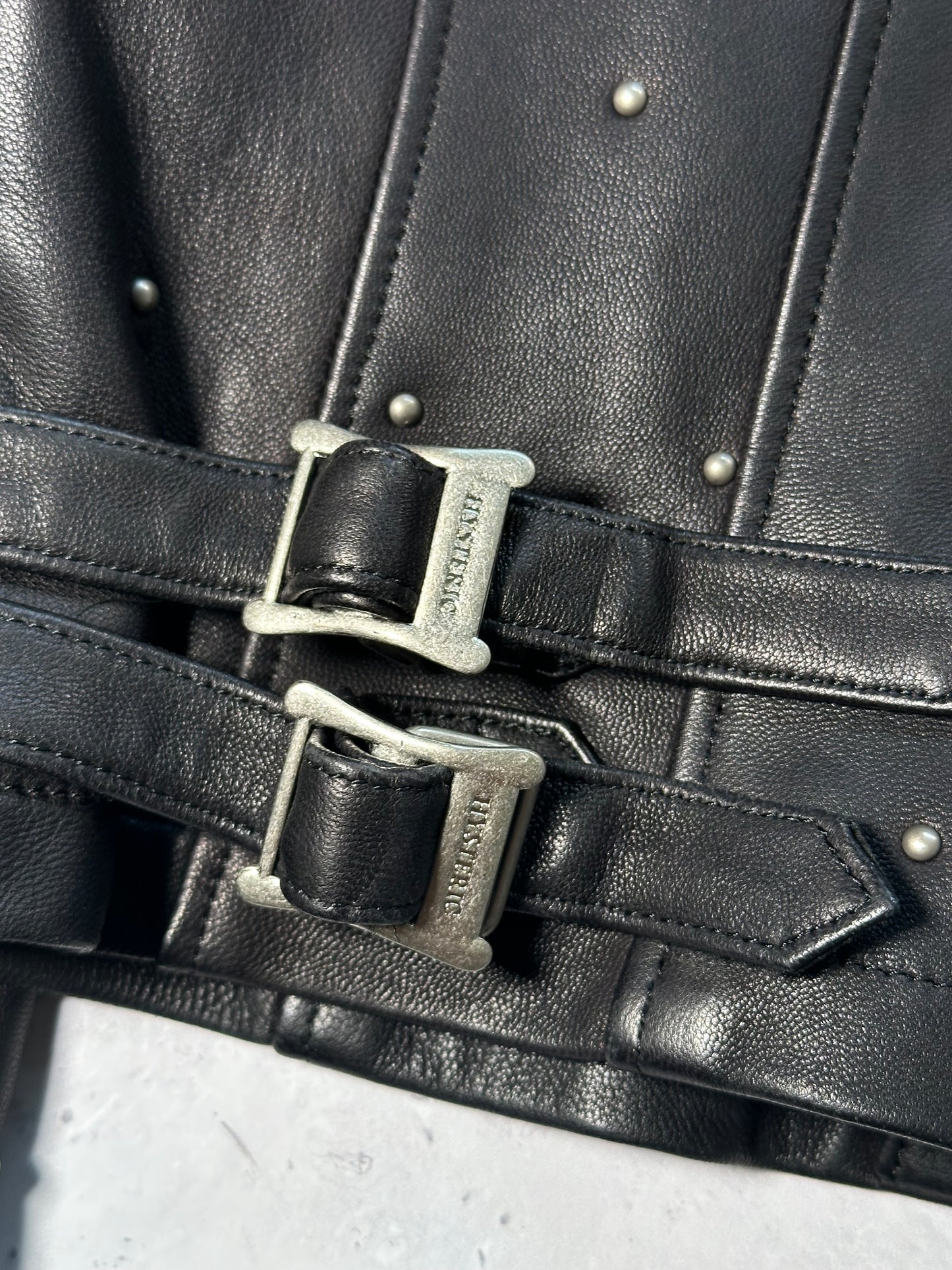 Hysteric Glamour 2011 Asymmetrical Zip Studded Biker Jacket