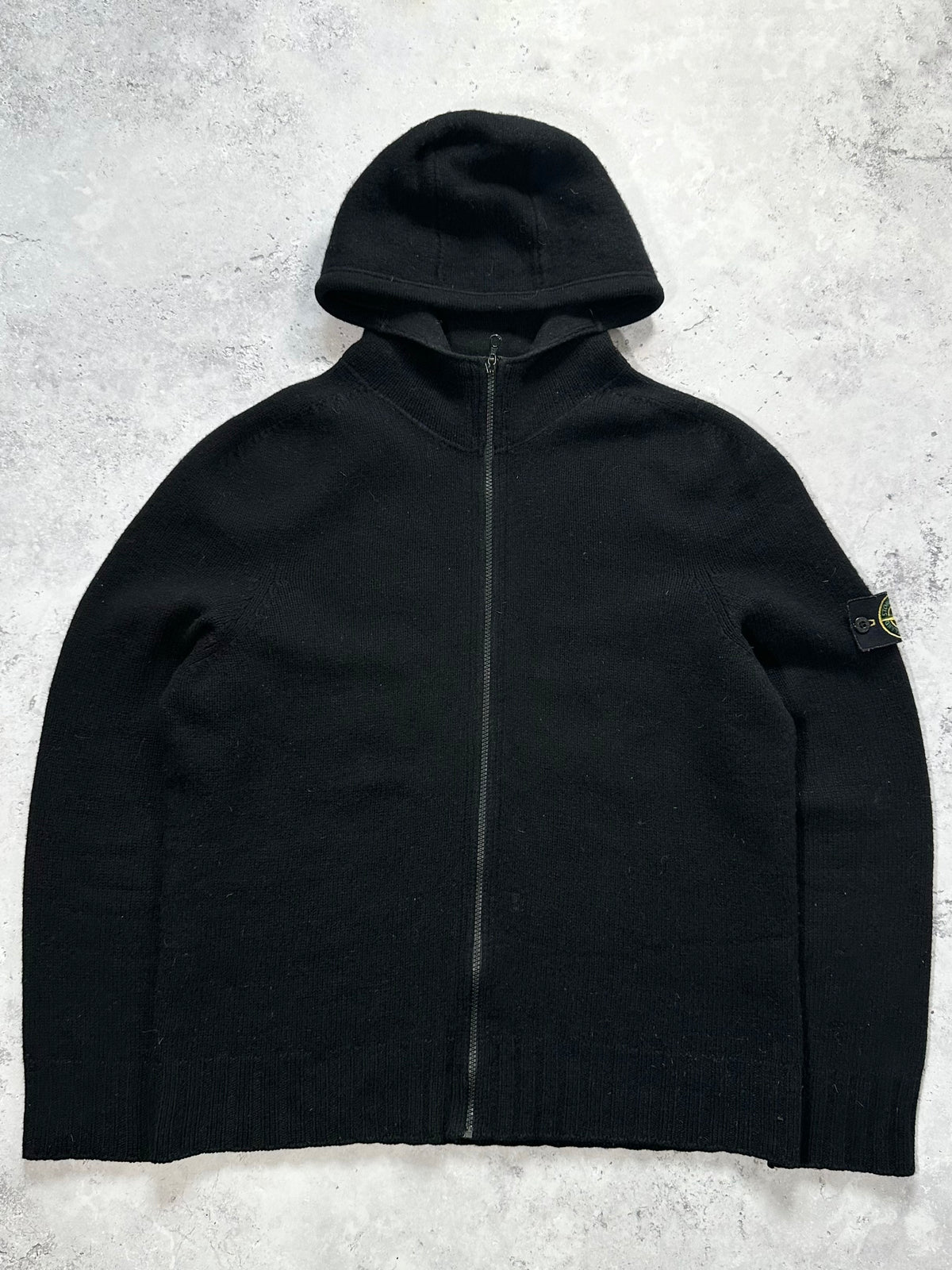 Stone Island AW2006 Hooded Zip Wool Knit by Paul Harvey (L)