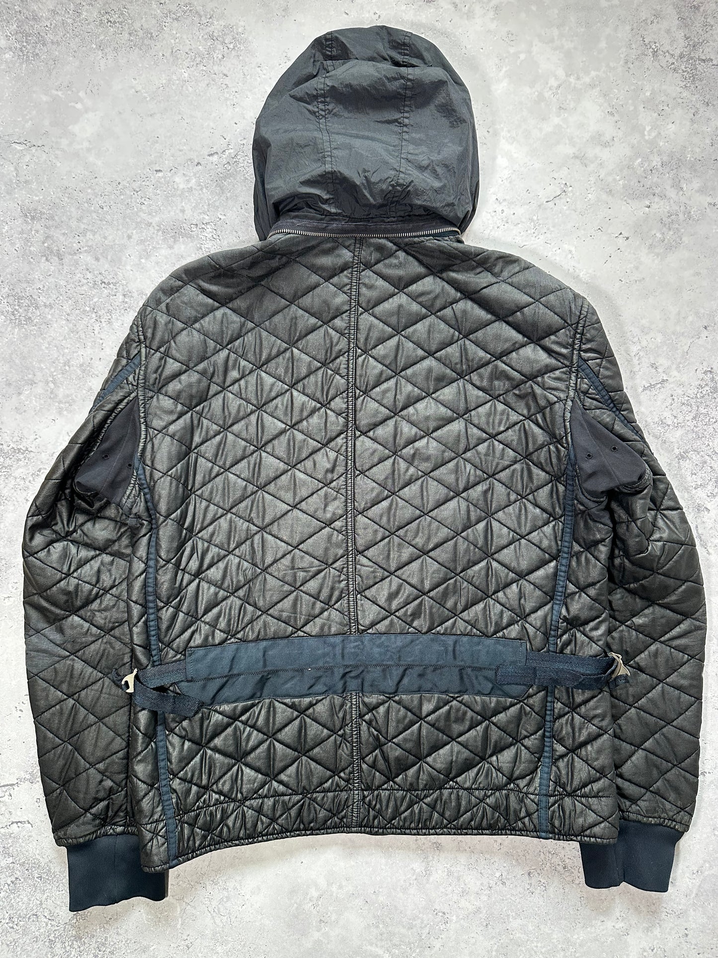 Stone Island 2010 Diamond Stitch Quilted Waxed Jacket (L)