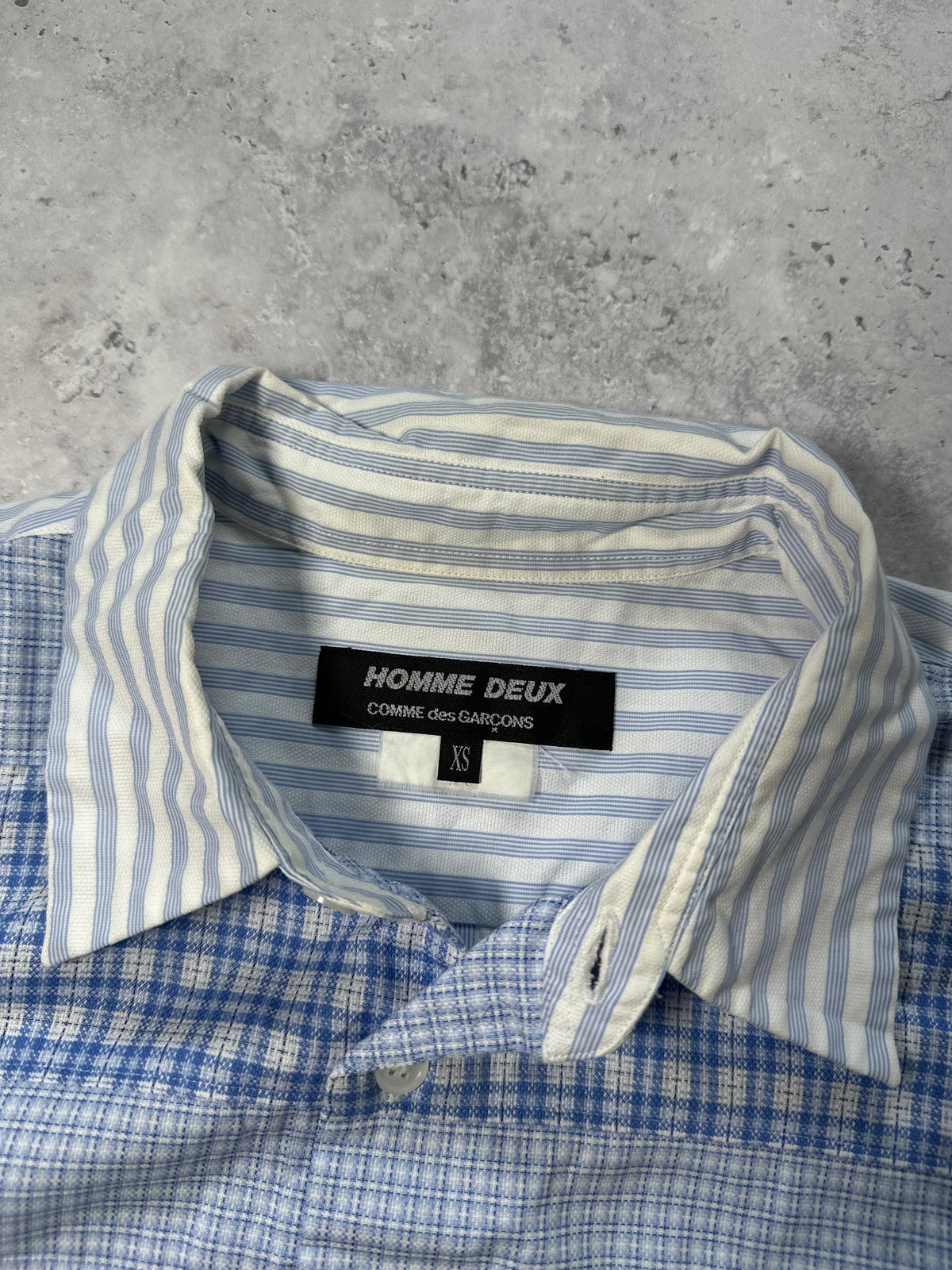 Comme des Garçons Homme Deux AD2017 Patchwork Longsleeve Shirt (S)