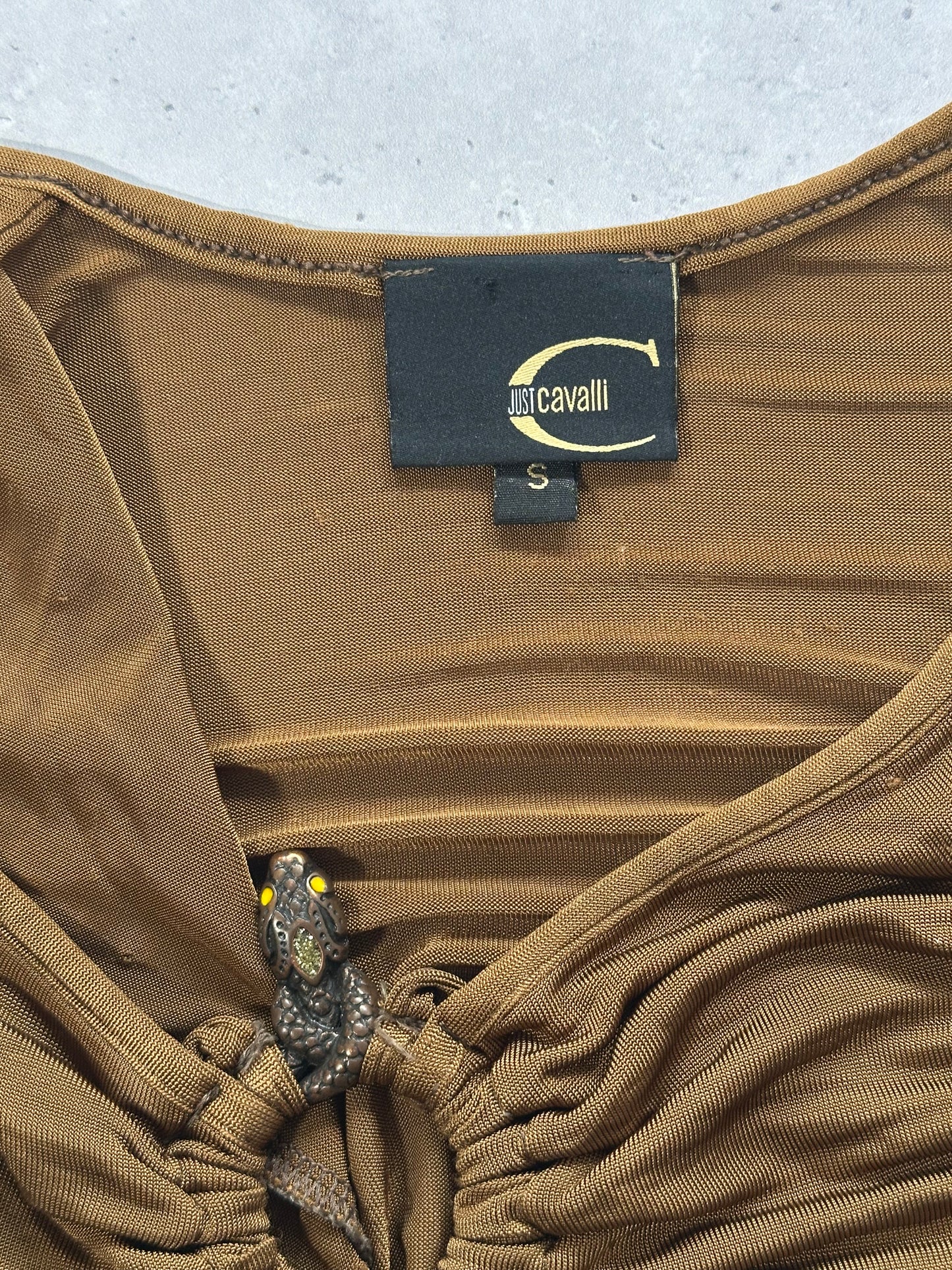 Roberto Cavalli S/S2005 Halter Top (S/XS)