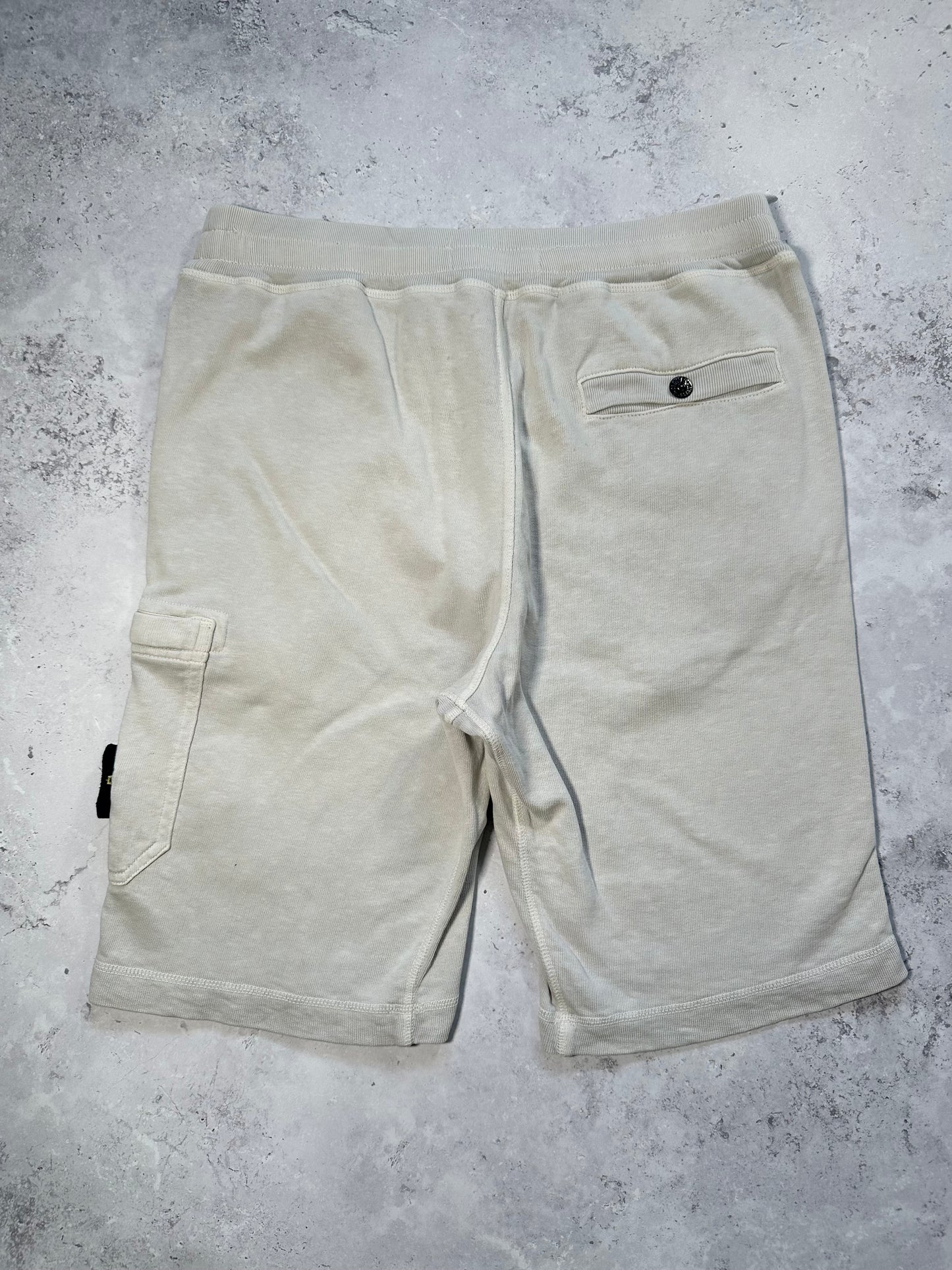 Stone Island Cotton Pocket Shorts in Cream (W30)