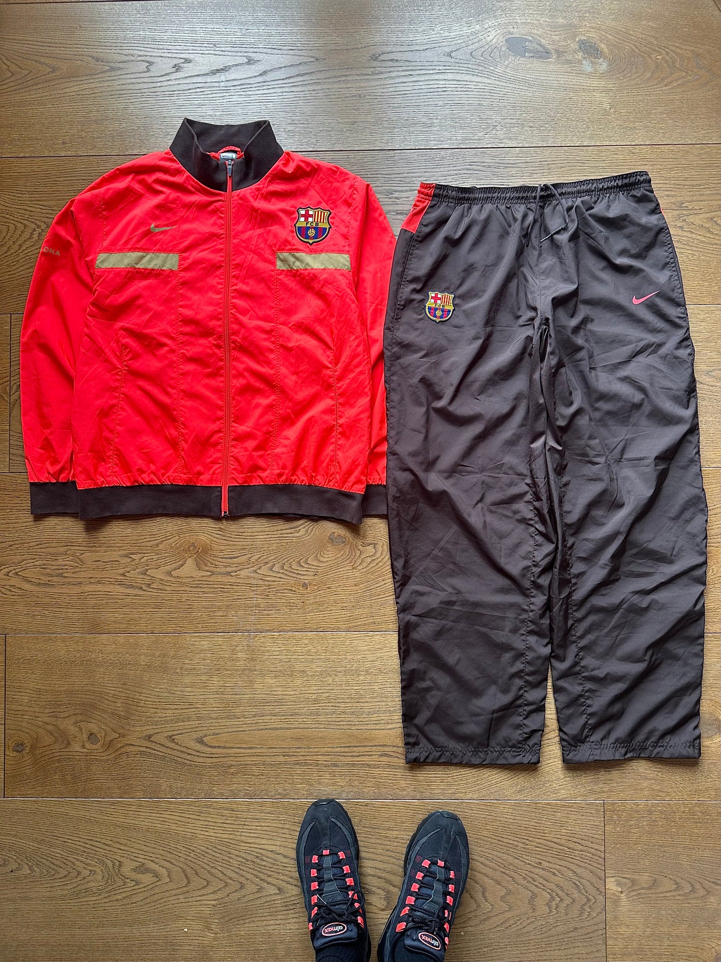Nike x FC Barcelona 2008–09 Presentation Tracksuit (Complete Set, Size L)