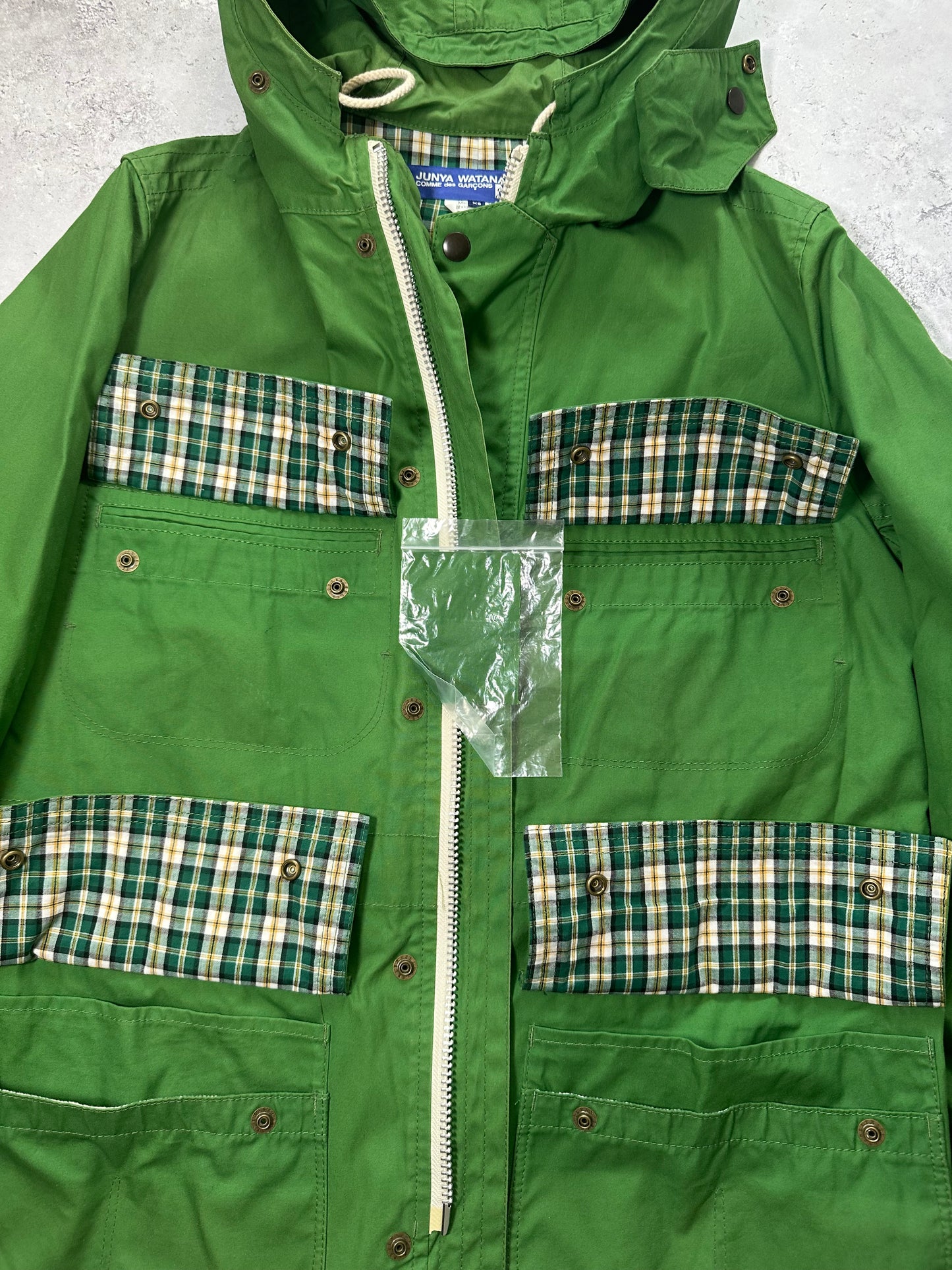 Junya Watanabe MAN Comme des Garçons AD2011 Plaid Utility Parka Jacket (S/M)