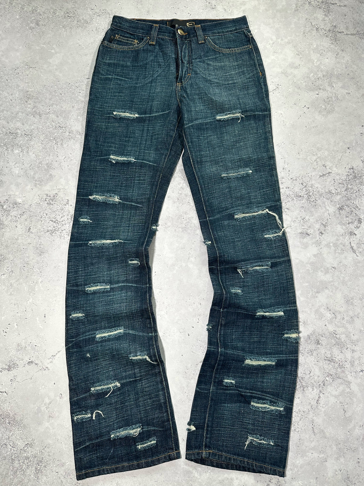 Roberto Cavalli 2008 Distressed Denim Jeans (27x32)