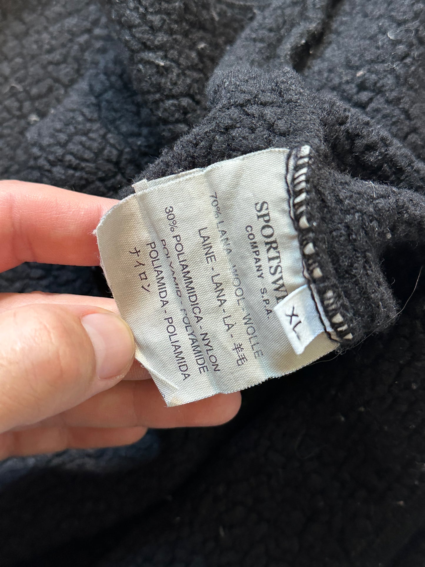 Stone Island AW2001 Sherpa Lined Sweatshirt