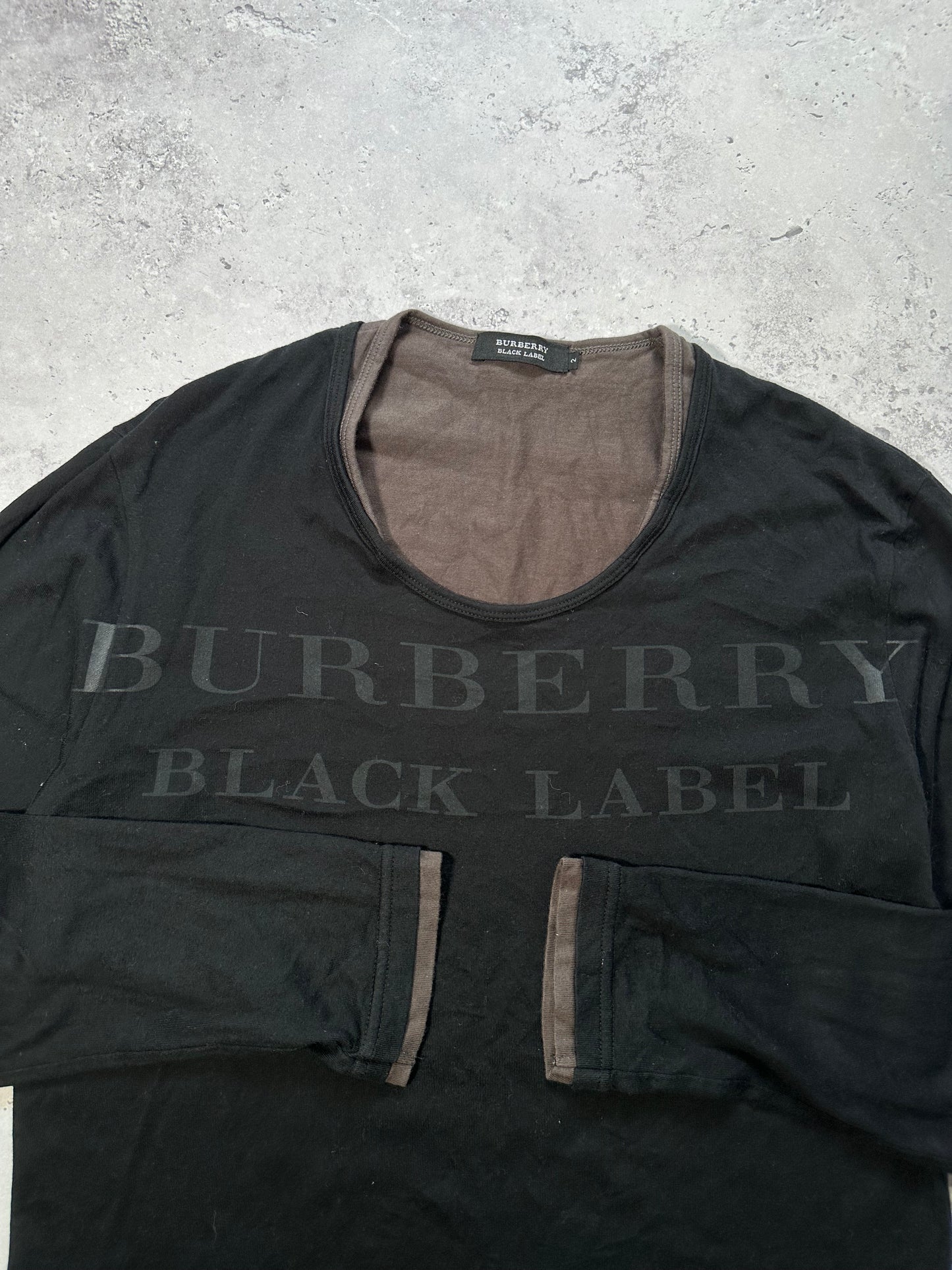 Burberry Black Label 2009 Spellout Longsleeve Tshirt (S)