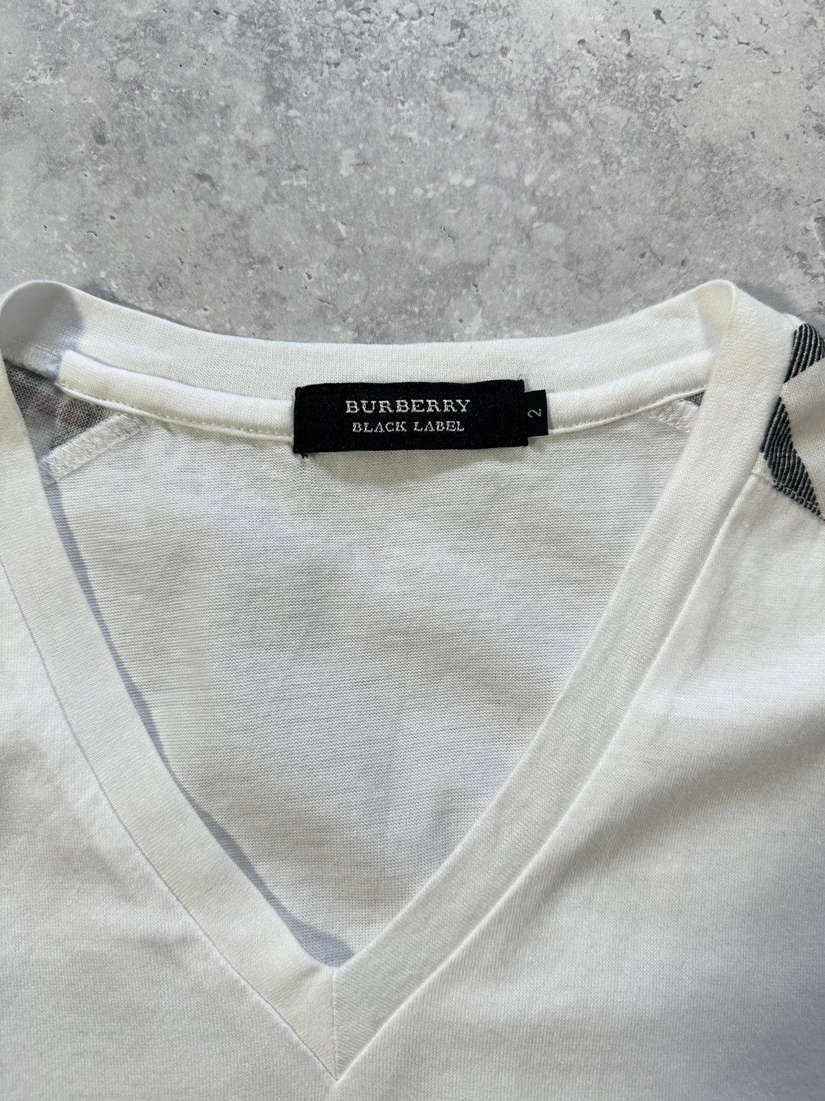 Burberry Black Label 2008 Shoulder Check Tshirt (S)