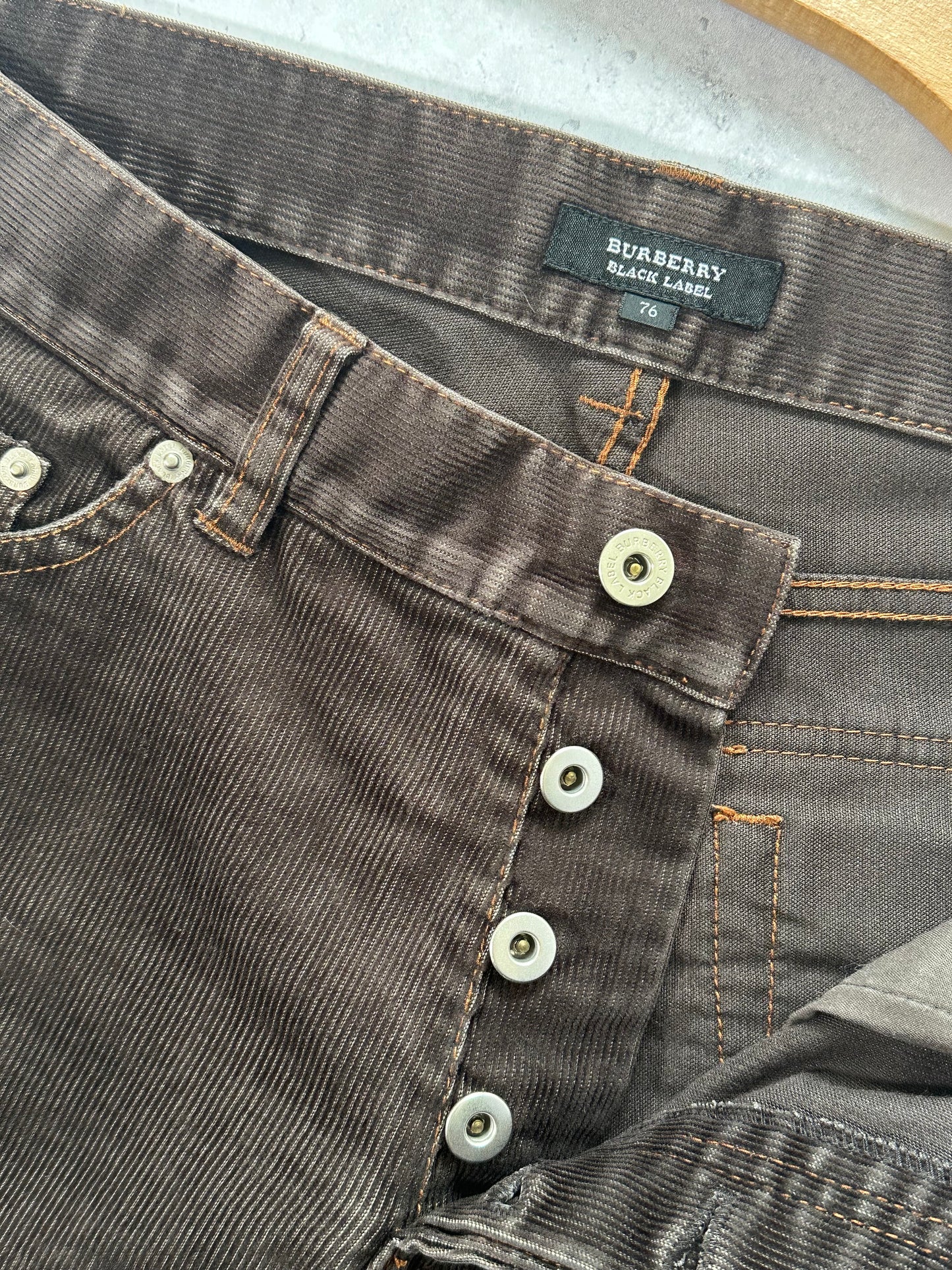 Burberry Black Label 2007 Pocket Check Corduroy Jeans