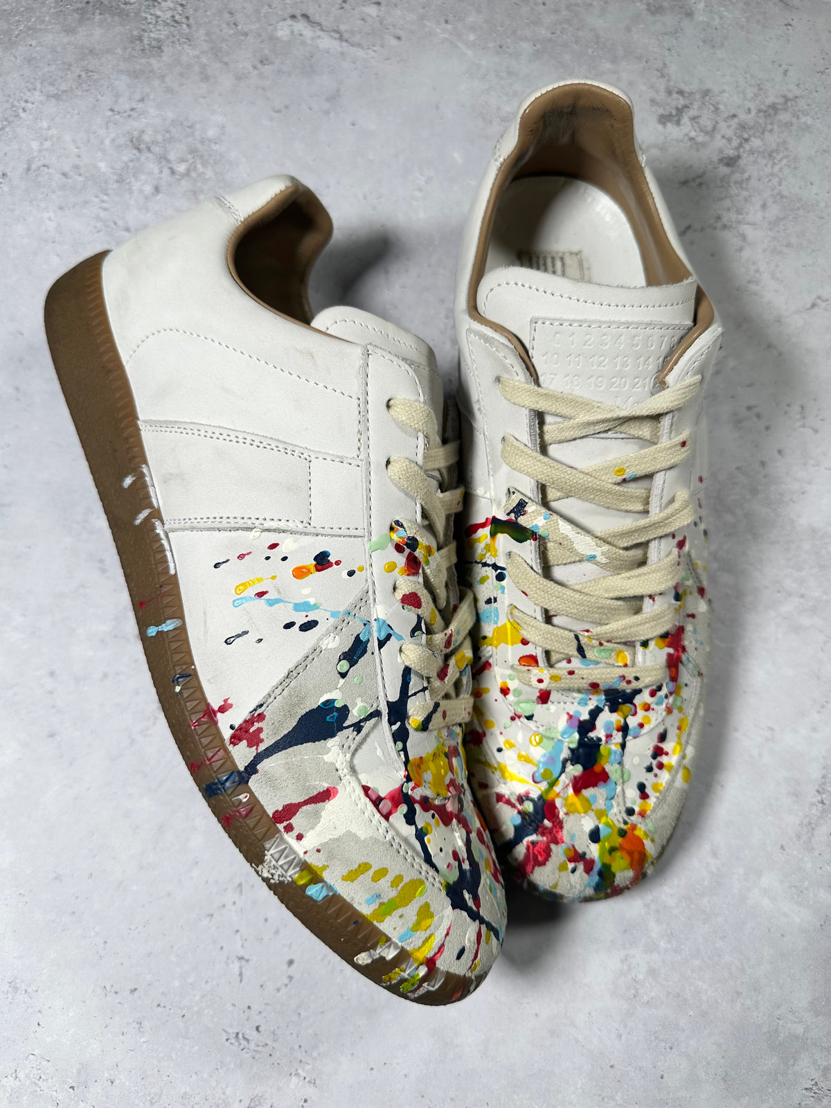 Maison Margiela Paint Splatter GAT Sneakers