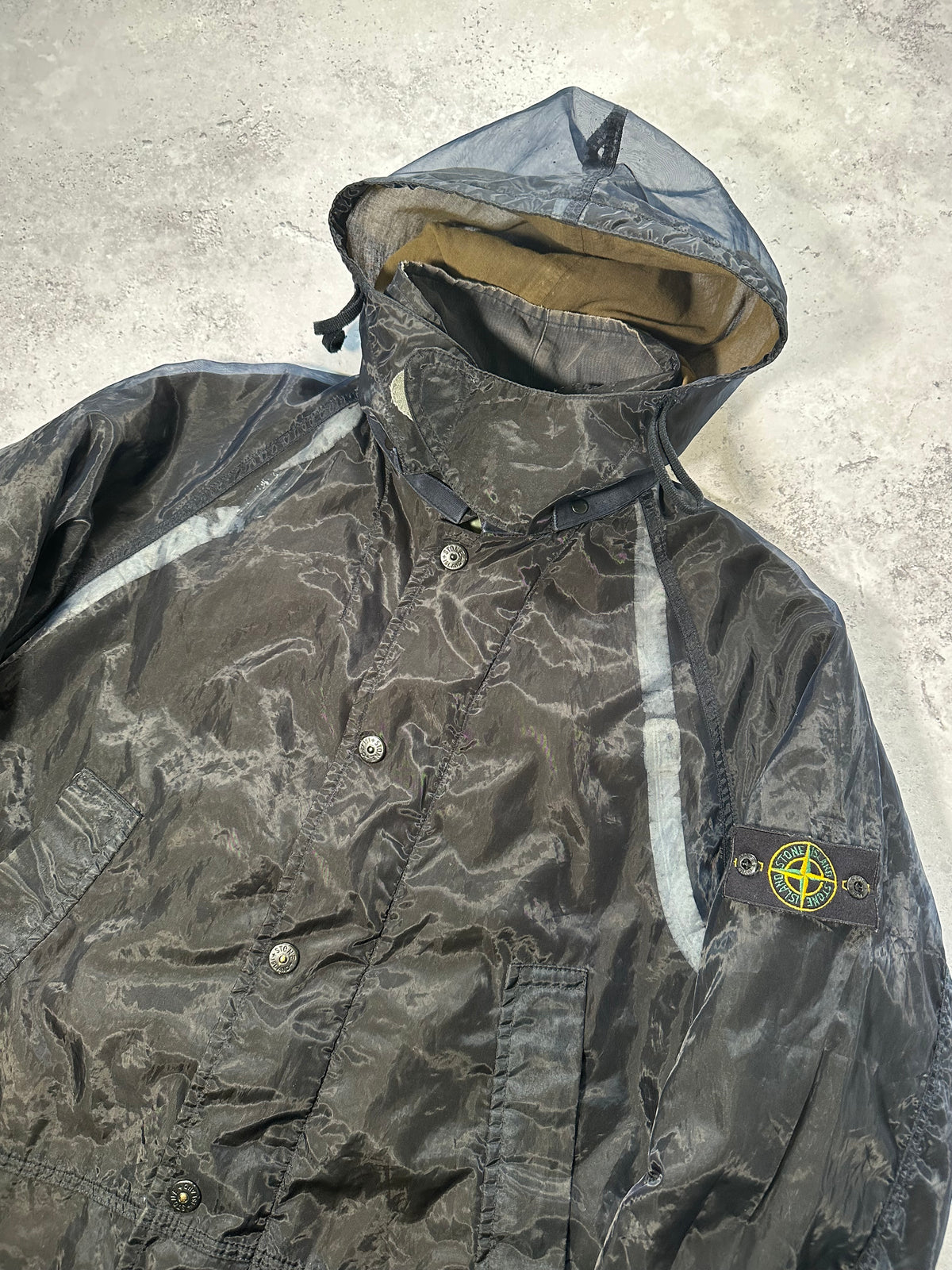 Stone Island SS2001 Monofilament Jacket by Paul Harvey (XXL)