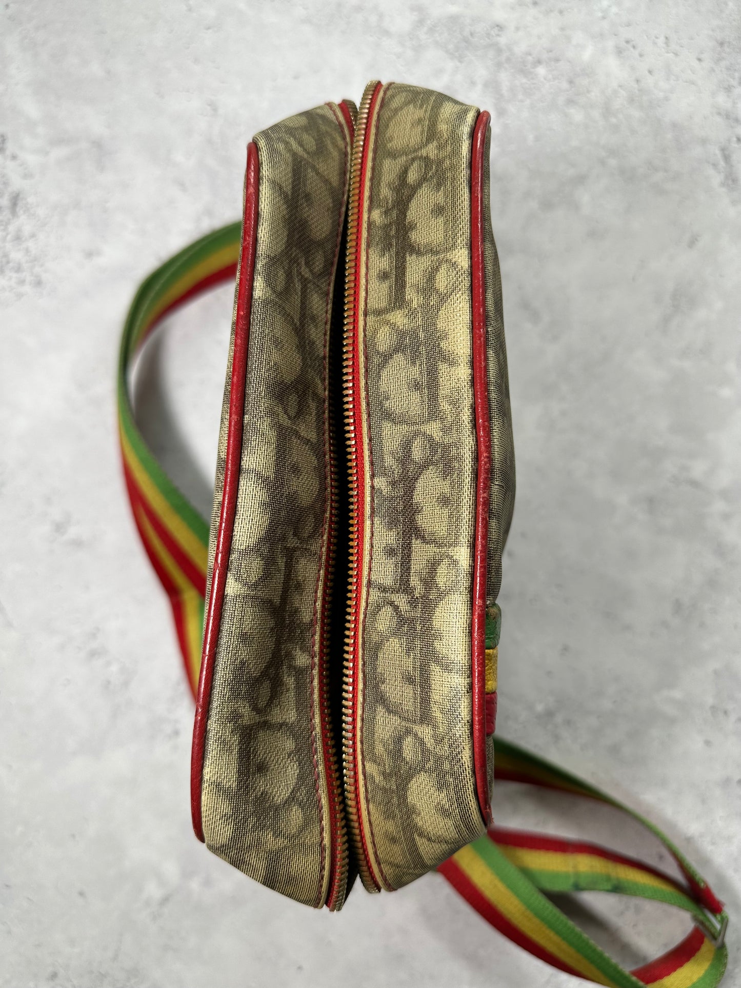 Christian Dior Rasta Trotter Monogram Messenger Bag by John Galliano