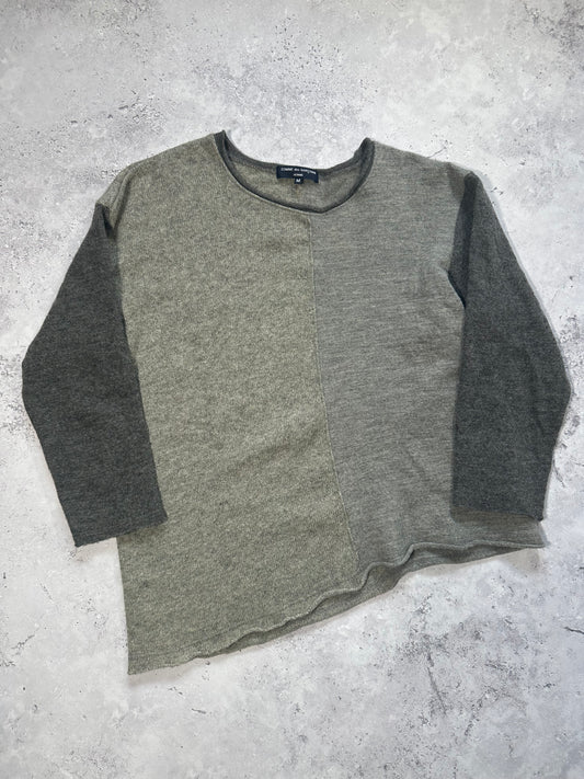 Comme des Garçons AD2004 Asymmetrical Split Panel Wool Knit