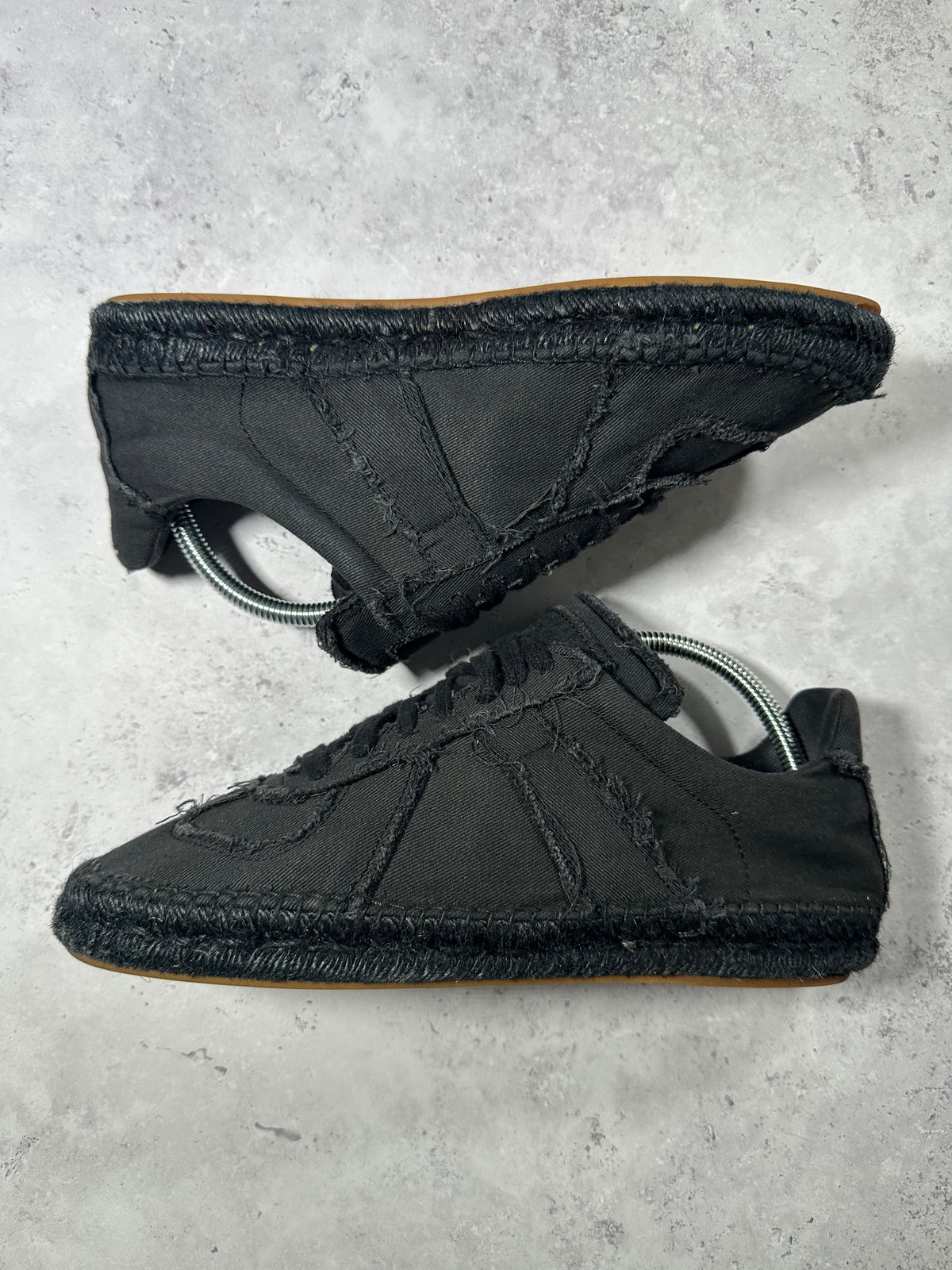 Maison Margiela Black Canvas Espadrille GAT Sneakers (EU41 / UK7 / US8)