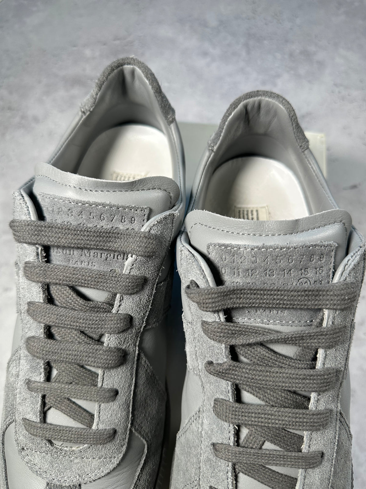 Maison Margiela 2018 GAT Low Sneakers in Cloud Grey (EU45 / UK11 / US12)