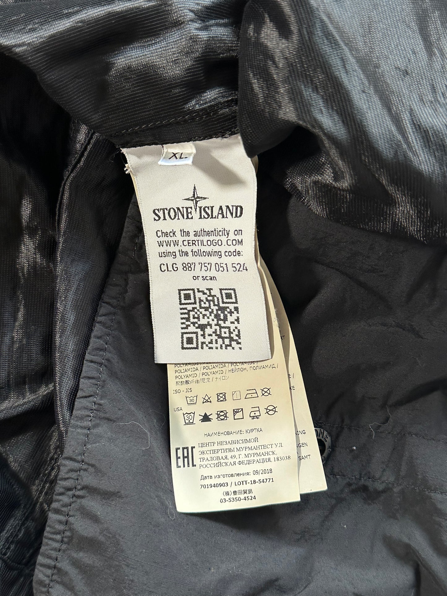 Stone Island SS2019 Shadow Project Naslan Light Double Layer Jacket (L)