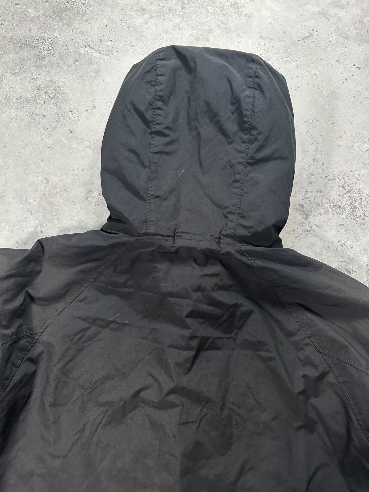 Stone Island AW2004 Quilted Nylon Double Hood Jacket by Paul Harvey (L-XL)