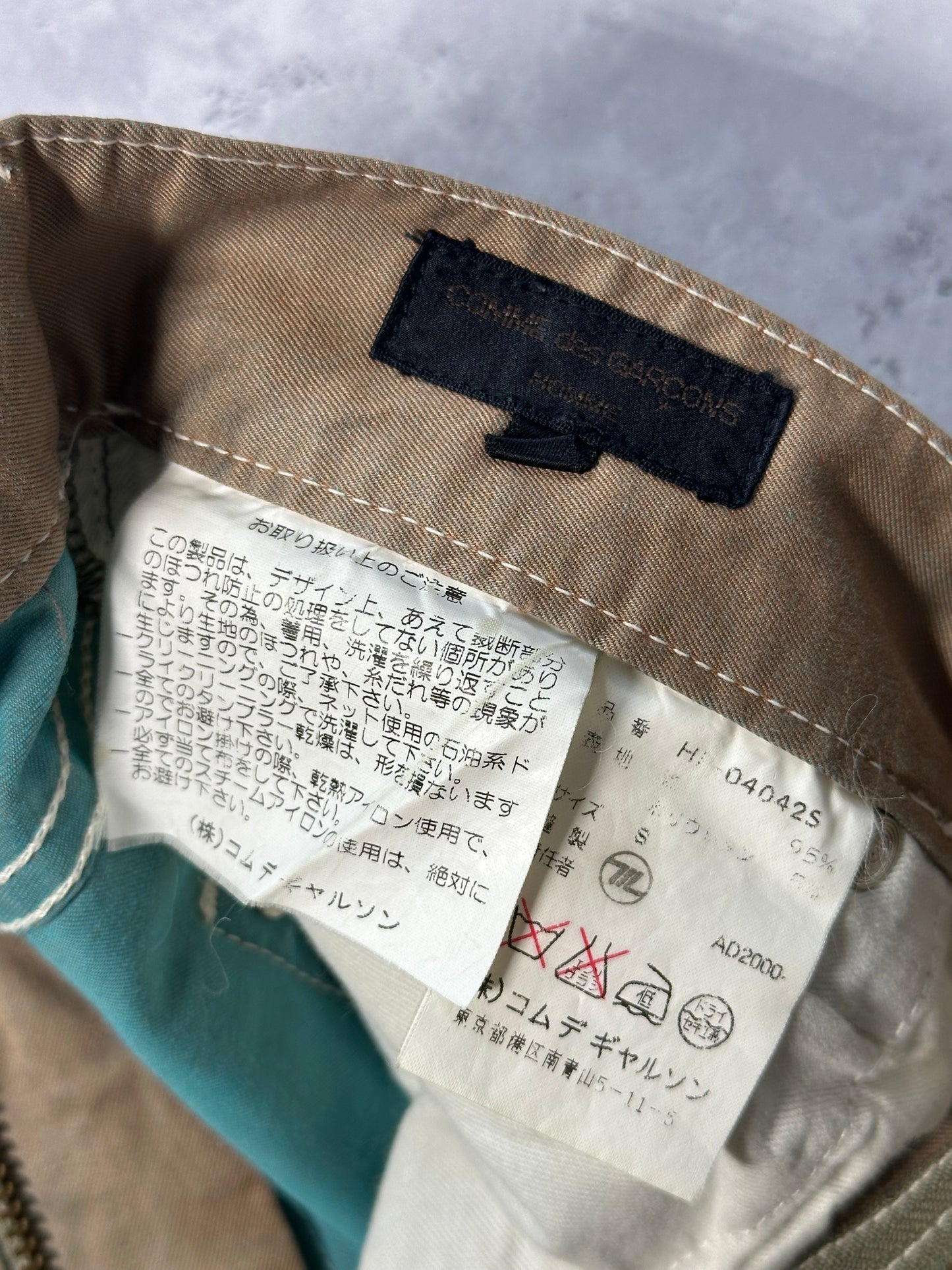 Comme Des Garçons Homme AD2000 Archive Split Seam Reconstruction Trousers (30)