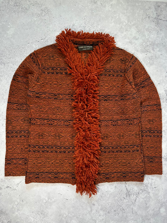 Comme Des Garçons Homme Plus 1999 Fringe Wool Knit Zip Jumper (M/L)