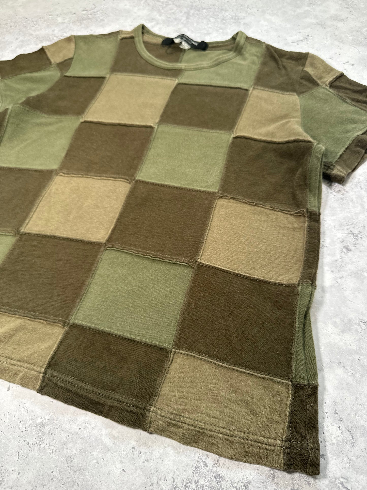 Junya Watanabe Comme Des Garçons 2006 Checkerboard Patchwork Tshirt
