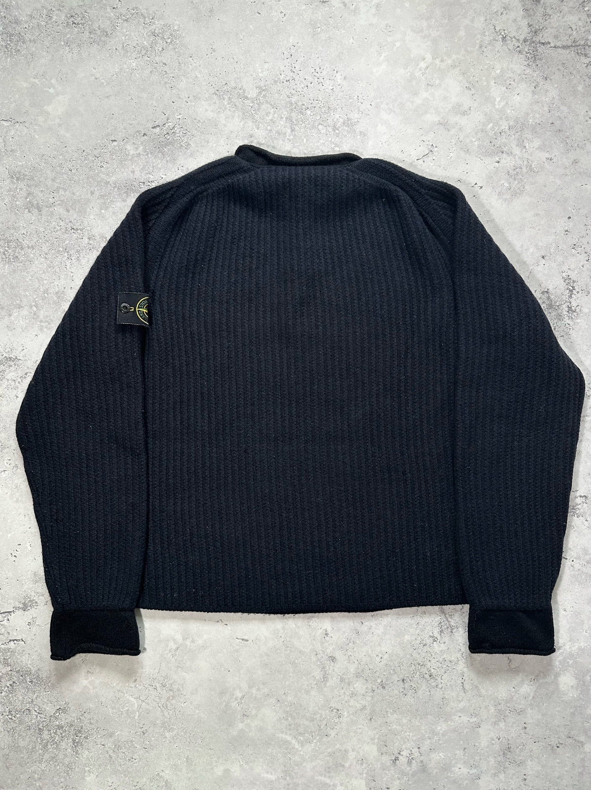 Stone Island 2006 Ribbed Wool Nylon Jumper by Paul Harvey (XXL)