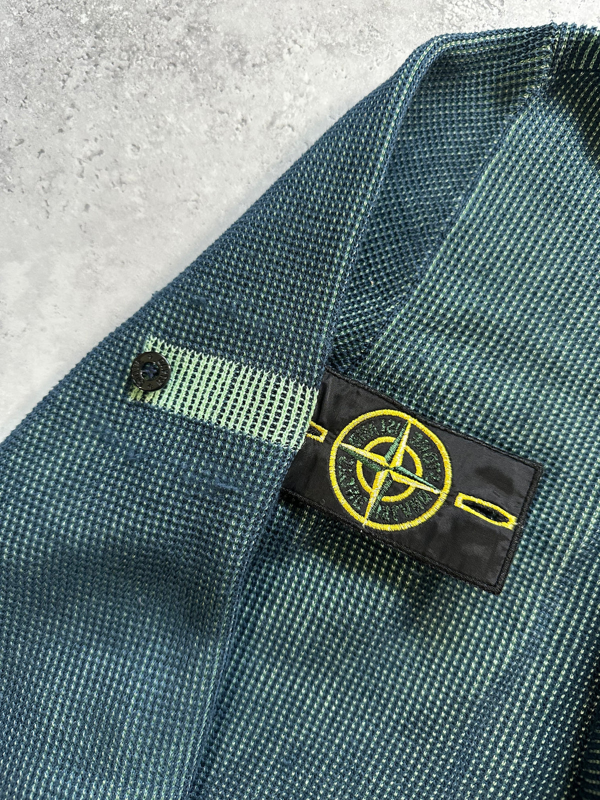 Stone Island 2017 Bicolour Striped Cuff Zip Hoodie (S/M)