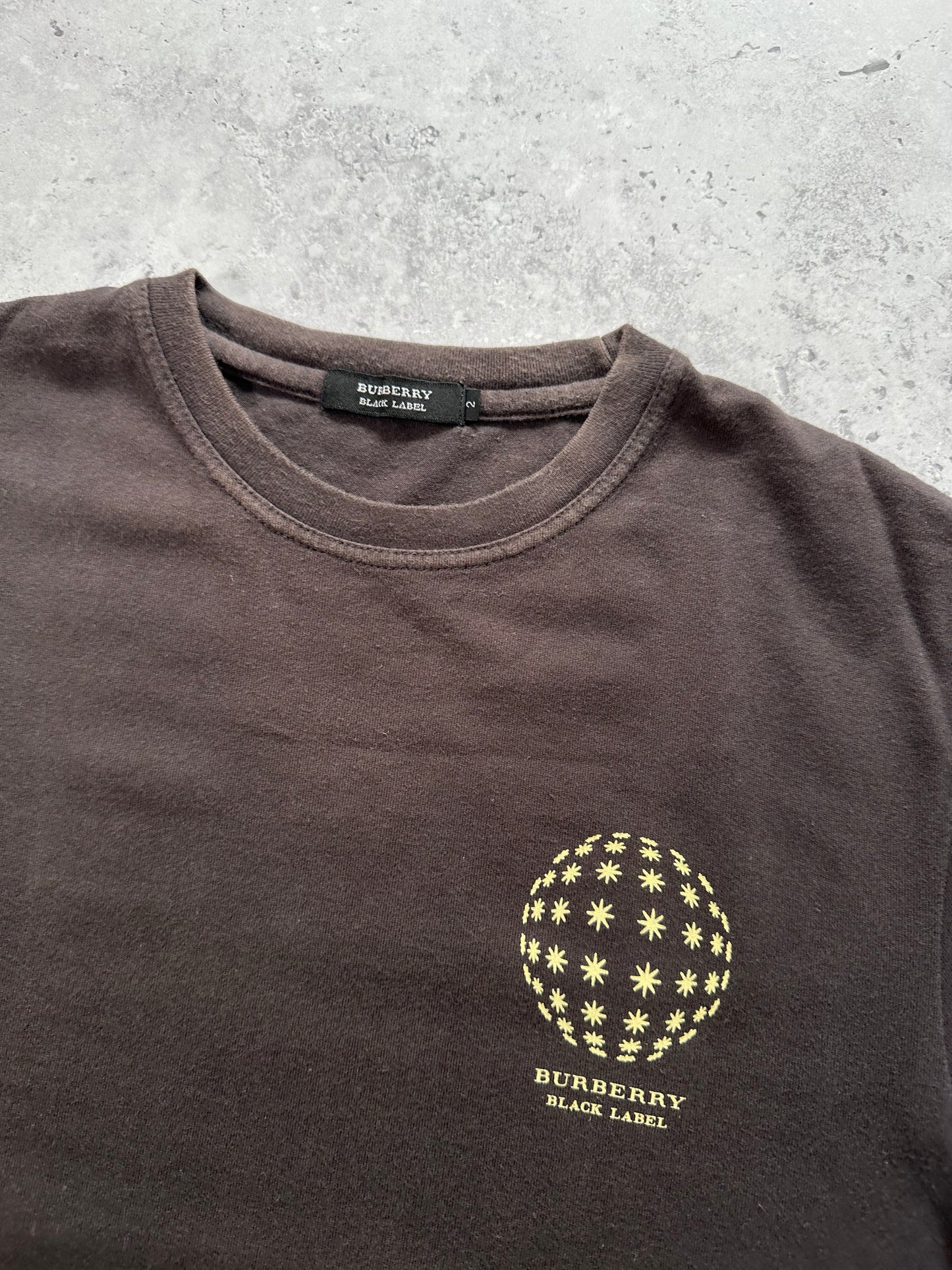Burberry Black Label 2008 Union Jack Spell Out Tshirt (S)
