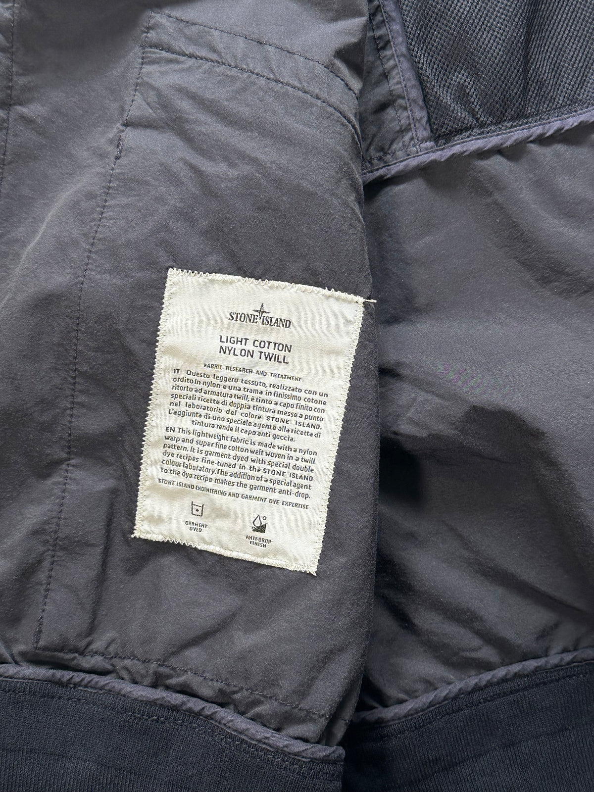 Stone Island 2018 Light Cotton Nylon Twill Jacket (3XL)