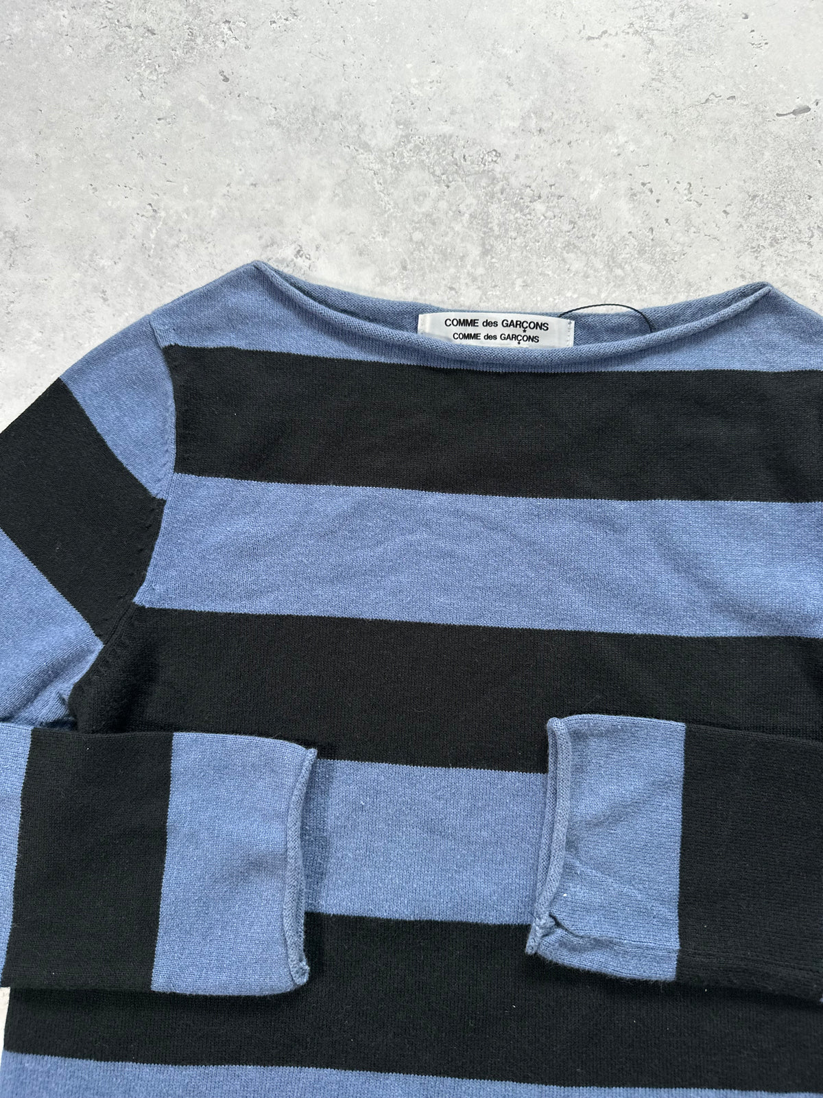 Comme des Garçons AD2005 Striped Spellout Tshirt
