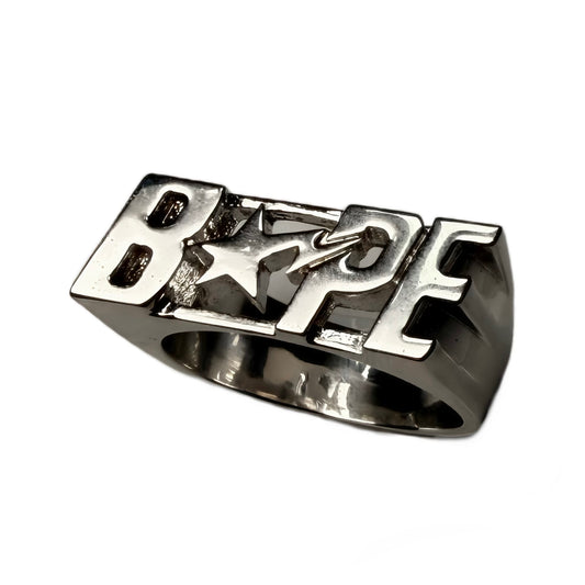 Bape Bapesta Silver Ring