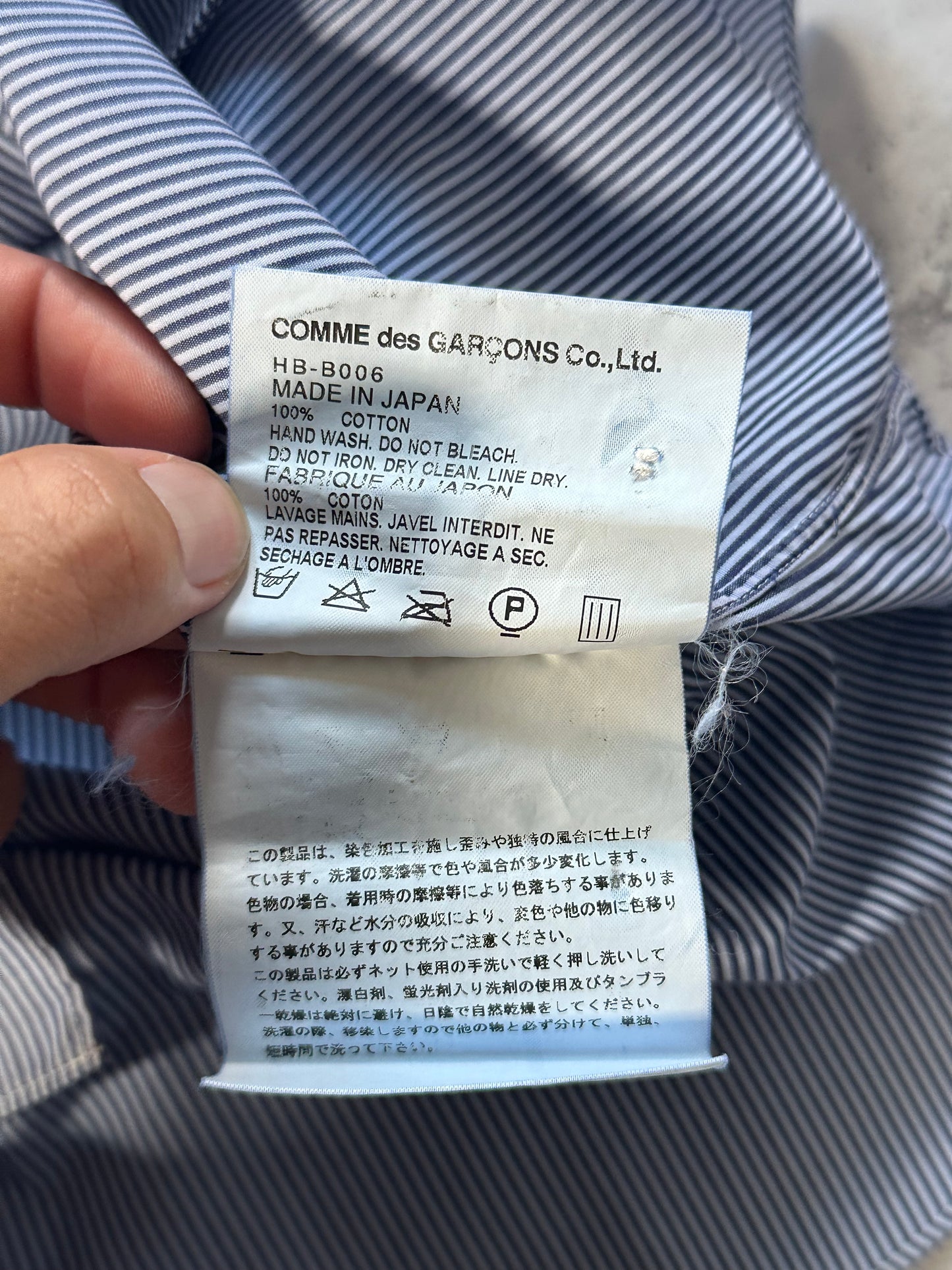 Comme des Garçons Homme AD2008 Plaid Button Up Longsleeve Shirt (M)