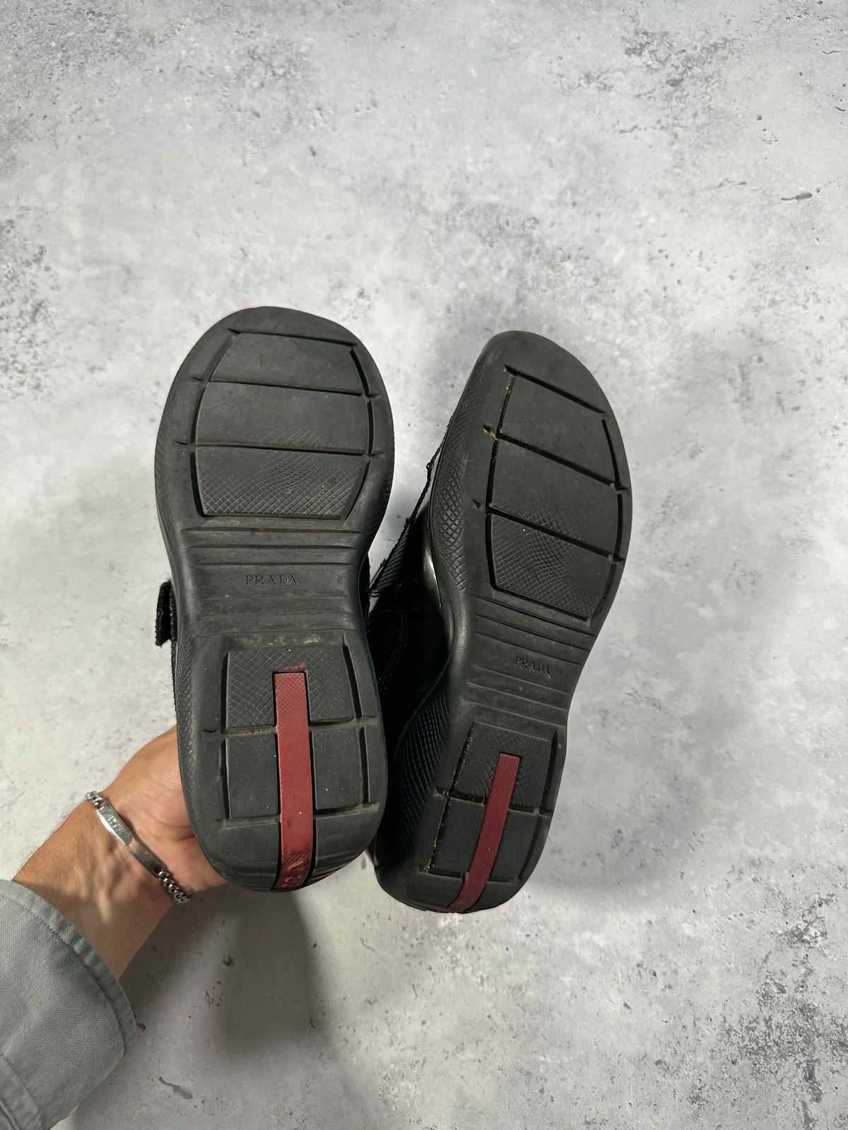 Prada Linea Rossa America’s Cup Sneakers in Patent Deep Green (fits UK4/EU37/ US5. Insole 23.5cm)