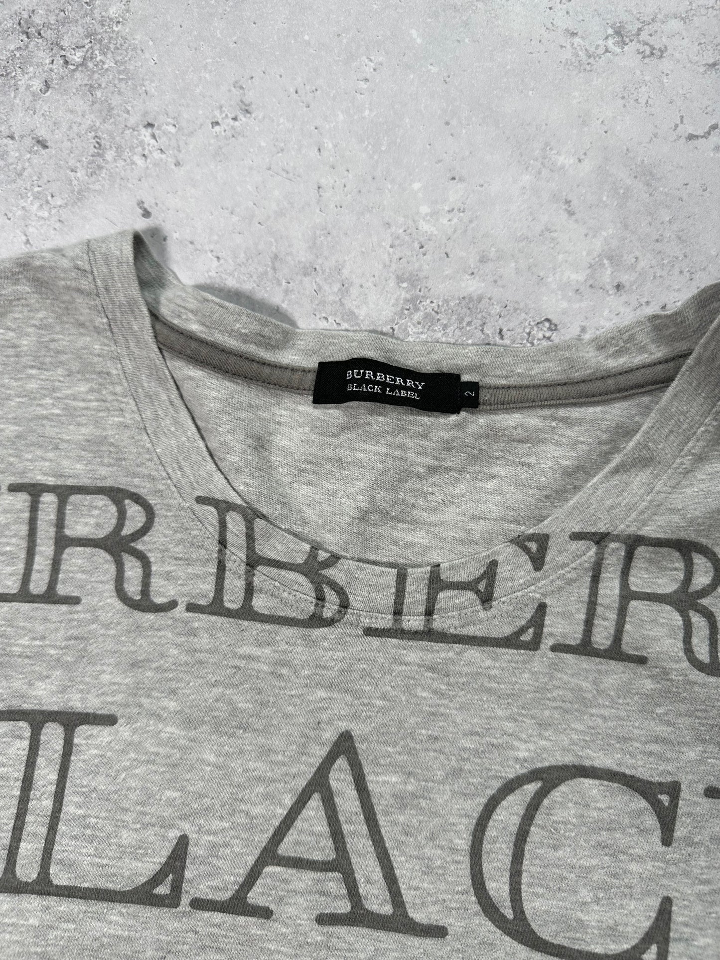 Burberry Black Label 2008 Big Spellout T-shirt (S)