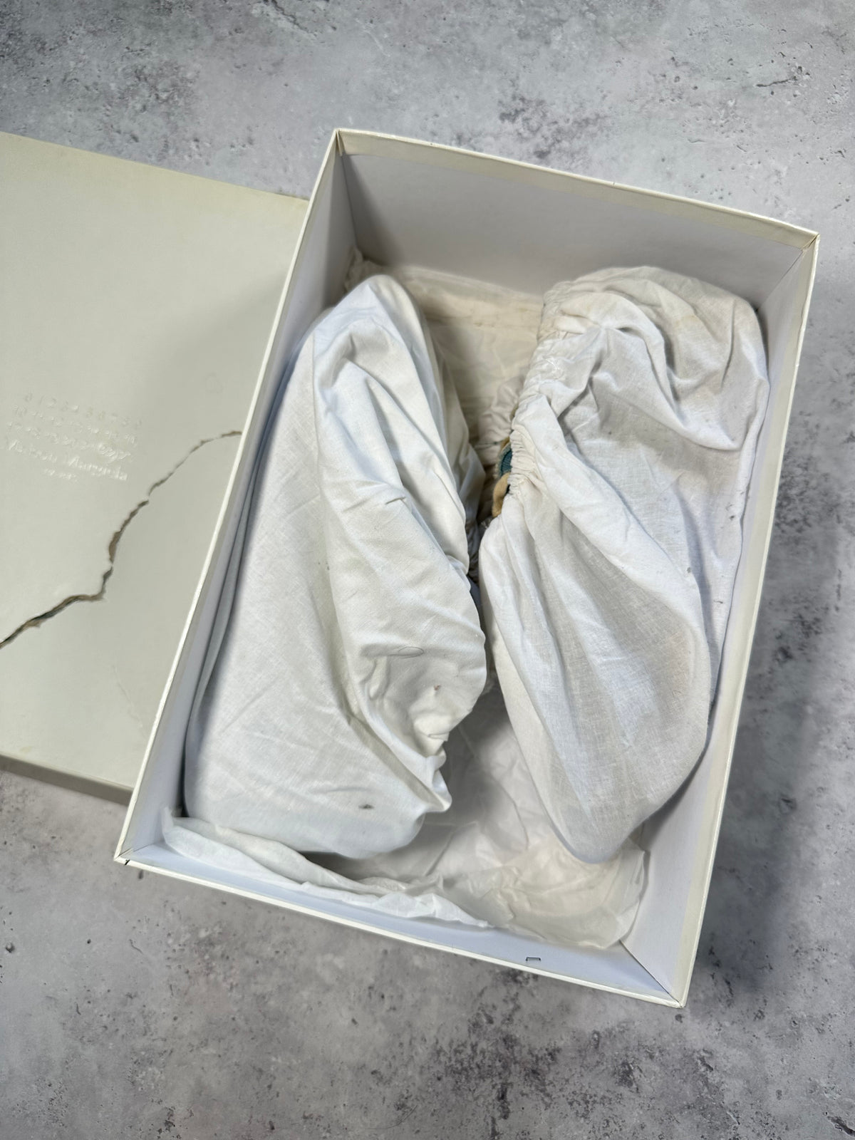 Maison Margiela 2017 Denim Corduroy Patchwork GAT Sneakers (EU44 / UK10 / US11)